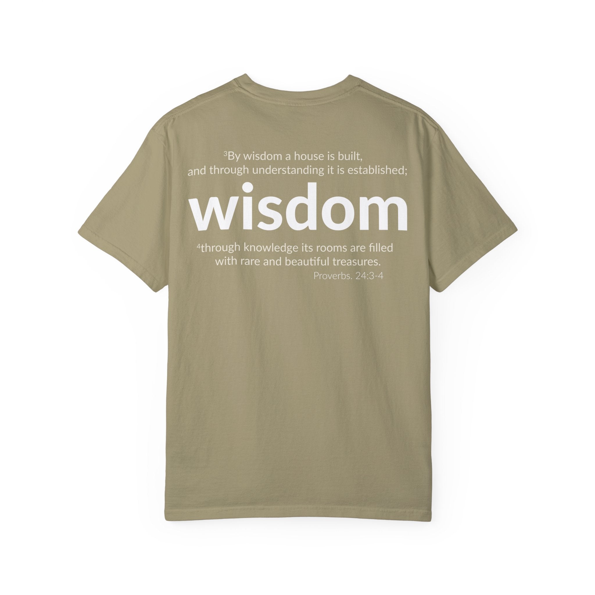 WISDOM | Faithware Collection – T-Shirt | Proverbs 24:3-4