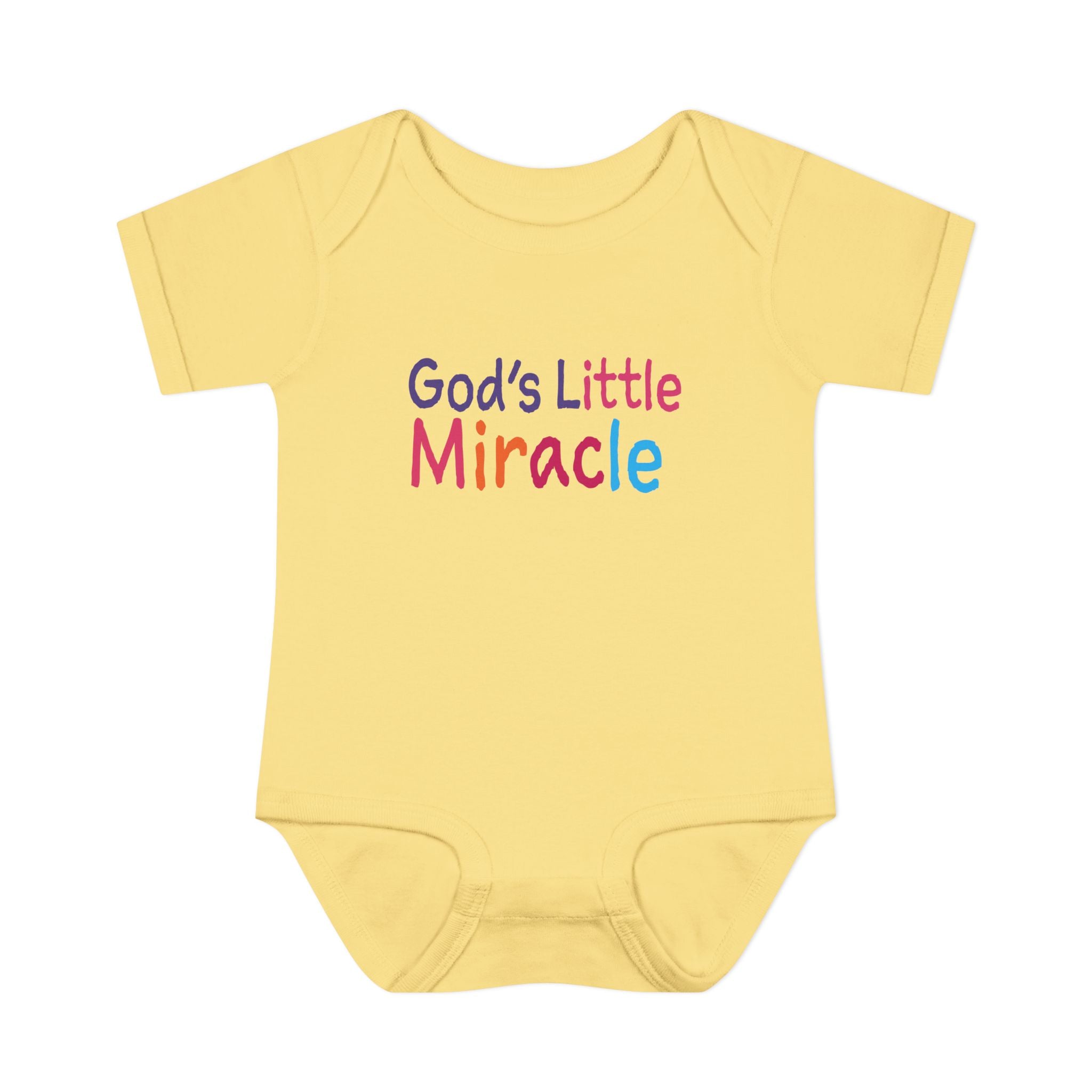 God's Little Miracle | Infant Bodysuit - God's Little Miracle Baby Rib Bodysuit