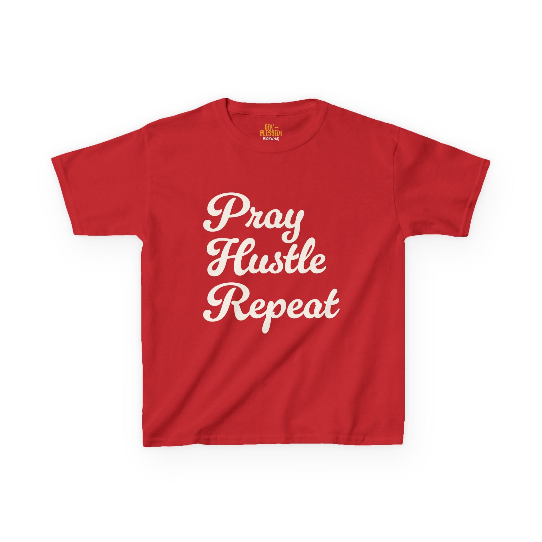 Pray Hustle Repeat | Kids Tee | Gen-BLESSED! Kidswear Collection