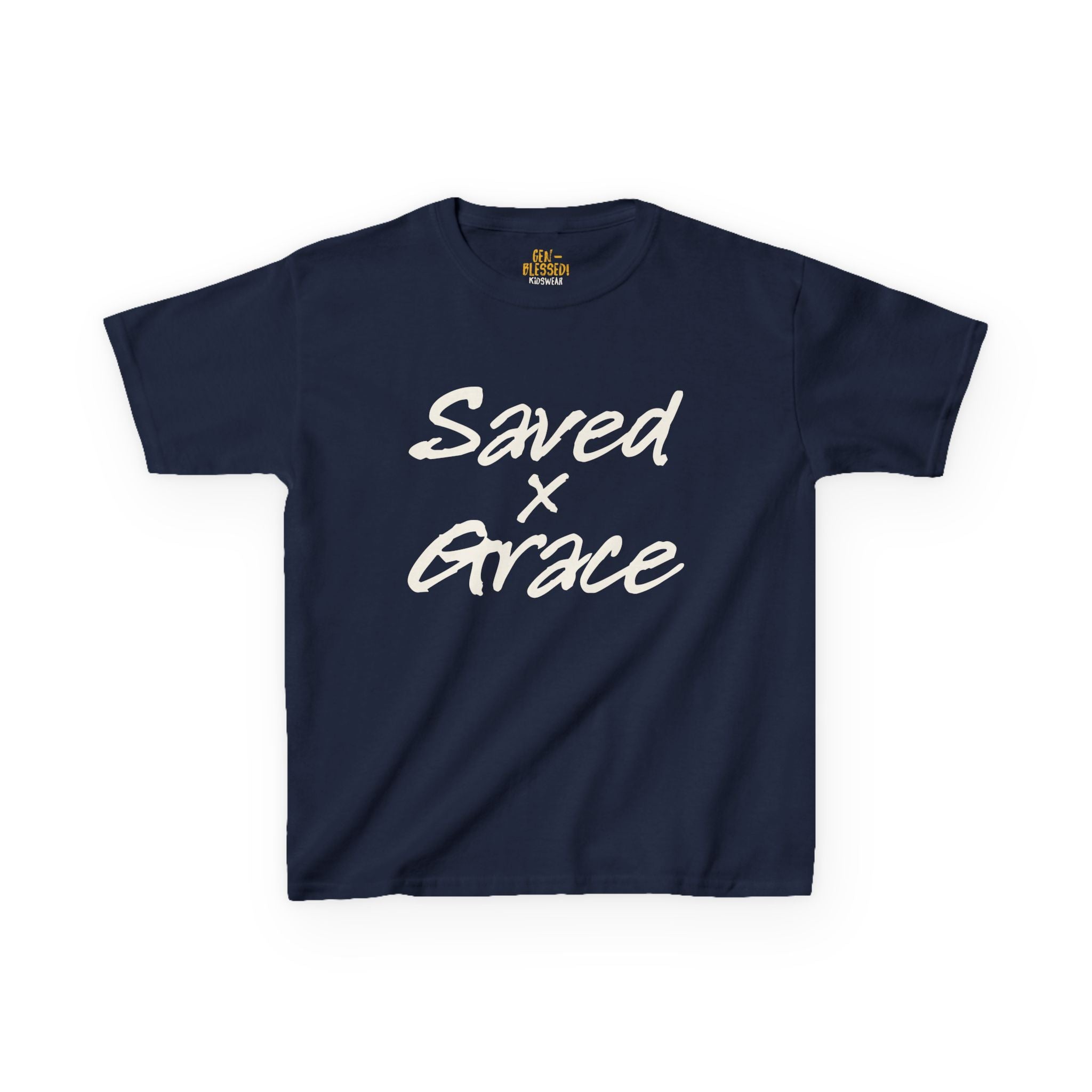 Saved x Grace | Kids Tee | Motivational Kids Shirt, Gifts for Young Dreamers, Casual Kids Clothing, Back to School Tee, Kids Hustle Tee