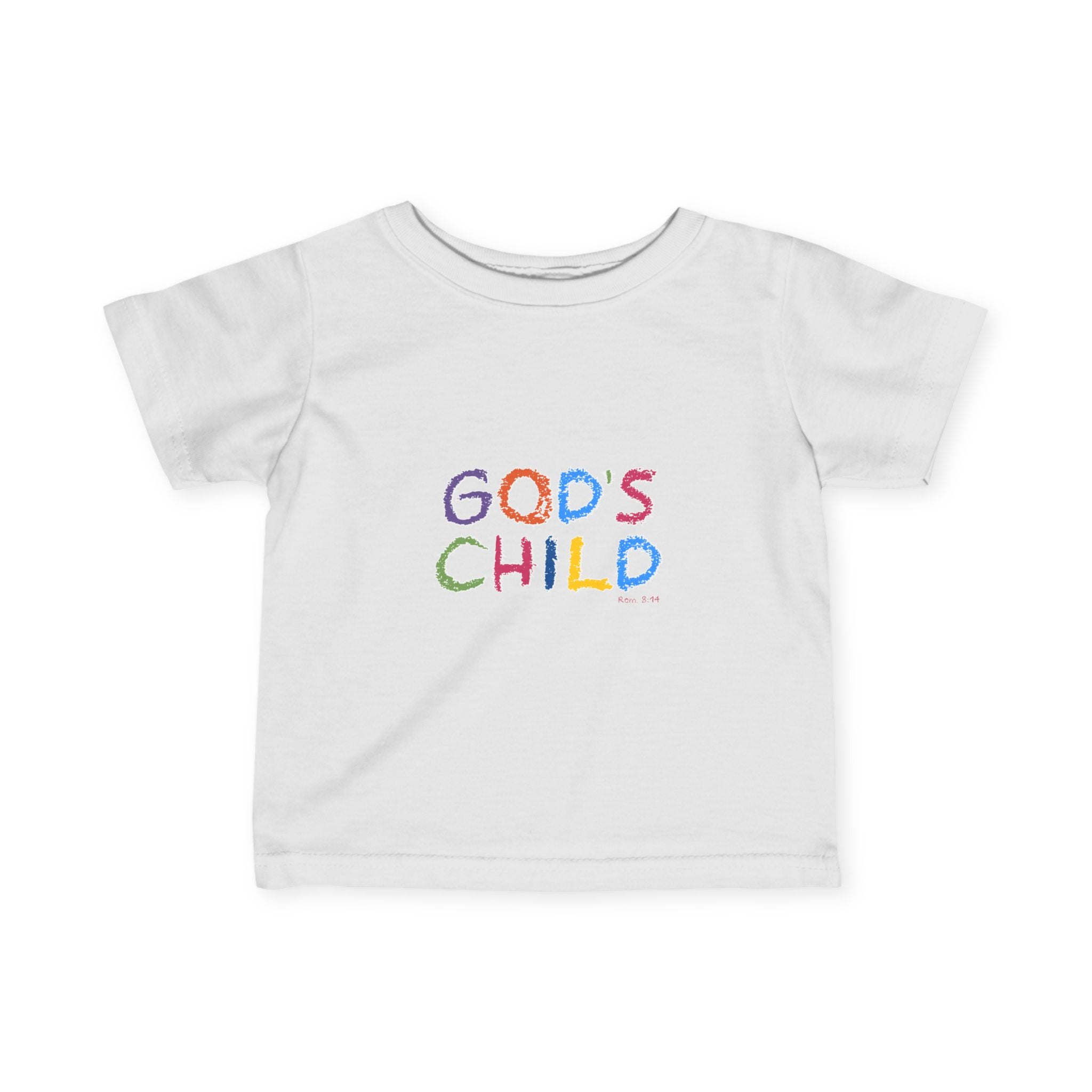GOD'S CHILD! | Colorful Infant Fine Jersey Tee | Baby Heirs Collection (Roman's 8:14)