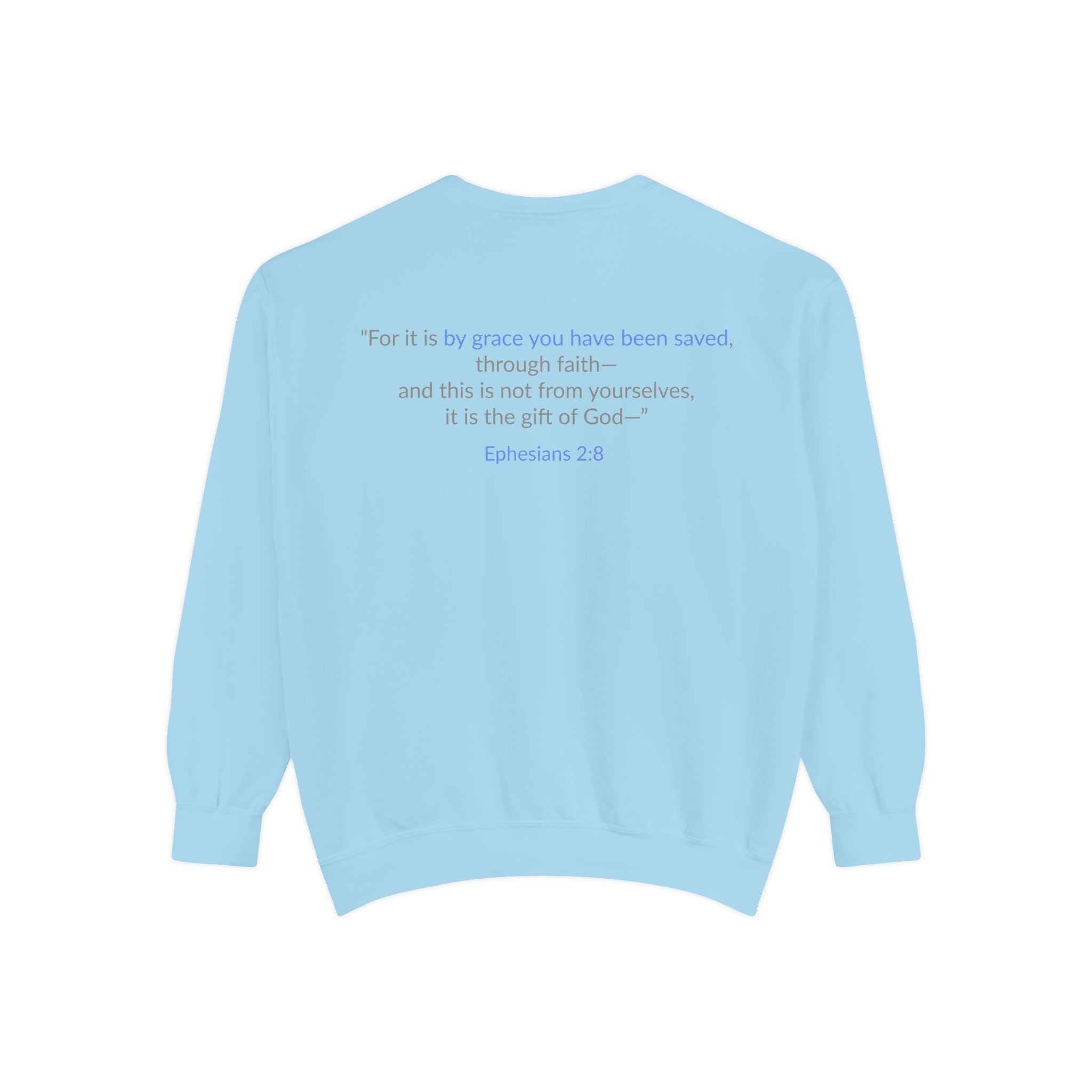 SAVED x GRACE Faithware Collection Unisex Sweatshirt | (Ephesians 2:8)