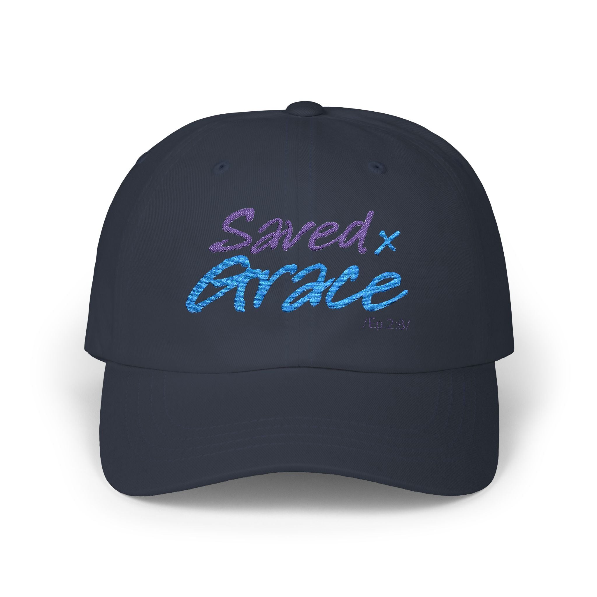 SAVED x GRACE faithware collection Woman's Cap | (Eph. 2:8) - Embroidered