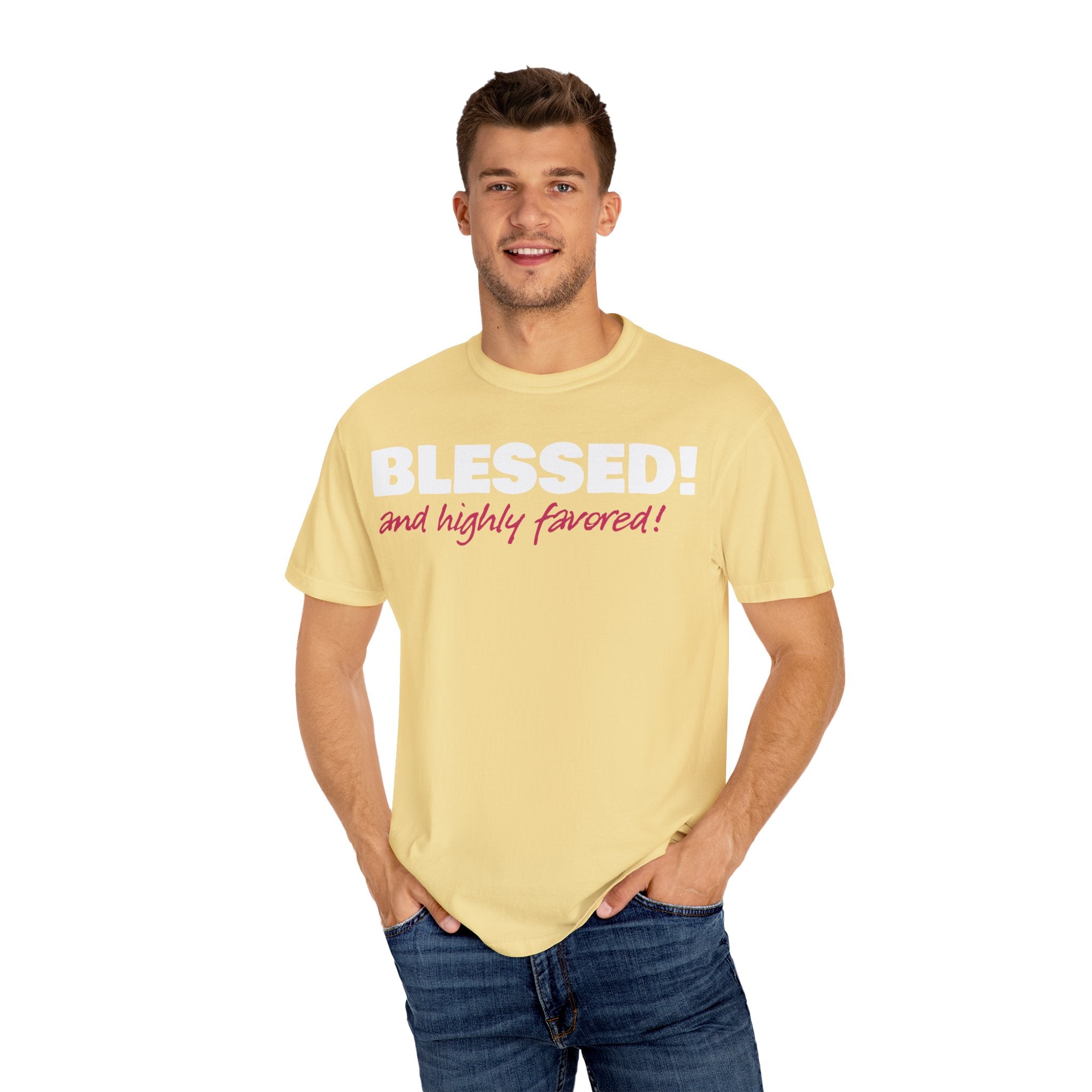 BLESSED! and Highly Favored! Collection | Women's Tee | (Luke 1:28)