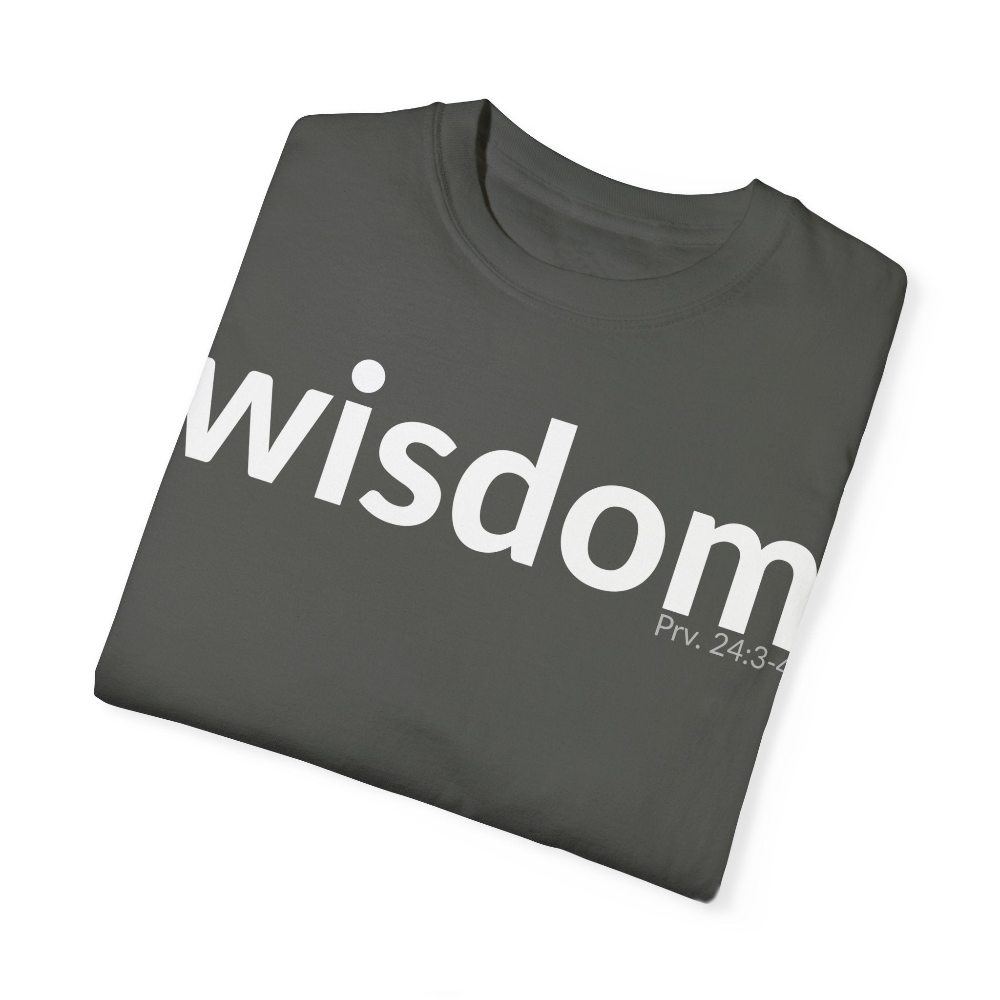 WISDOM | Faithware Collection – T-Shirt | Proverbs 24:3-4