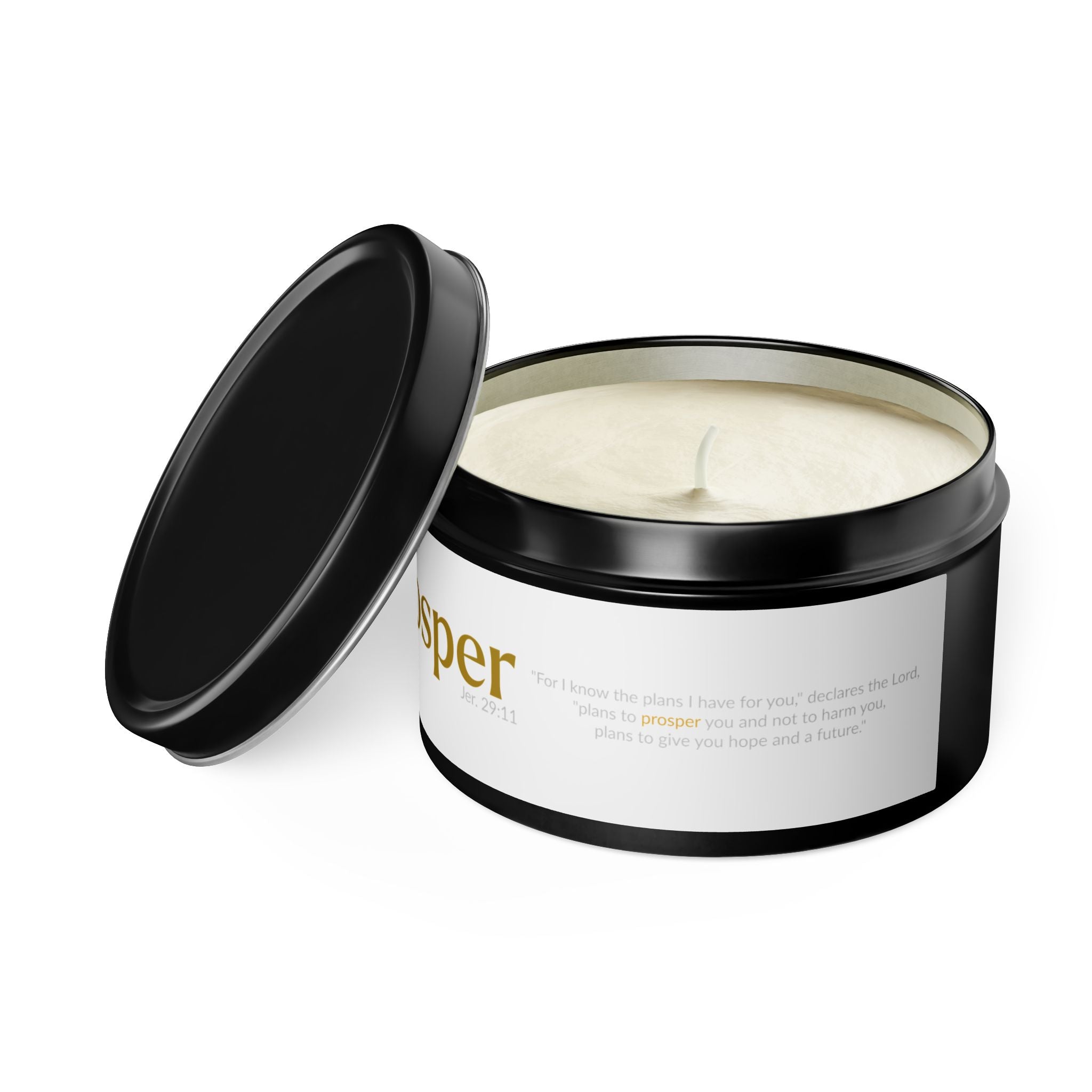 The PROSPER 29:11 Collection | Soy Aromatherapy Tin Travel Candles |