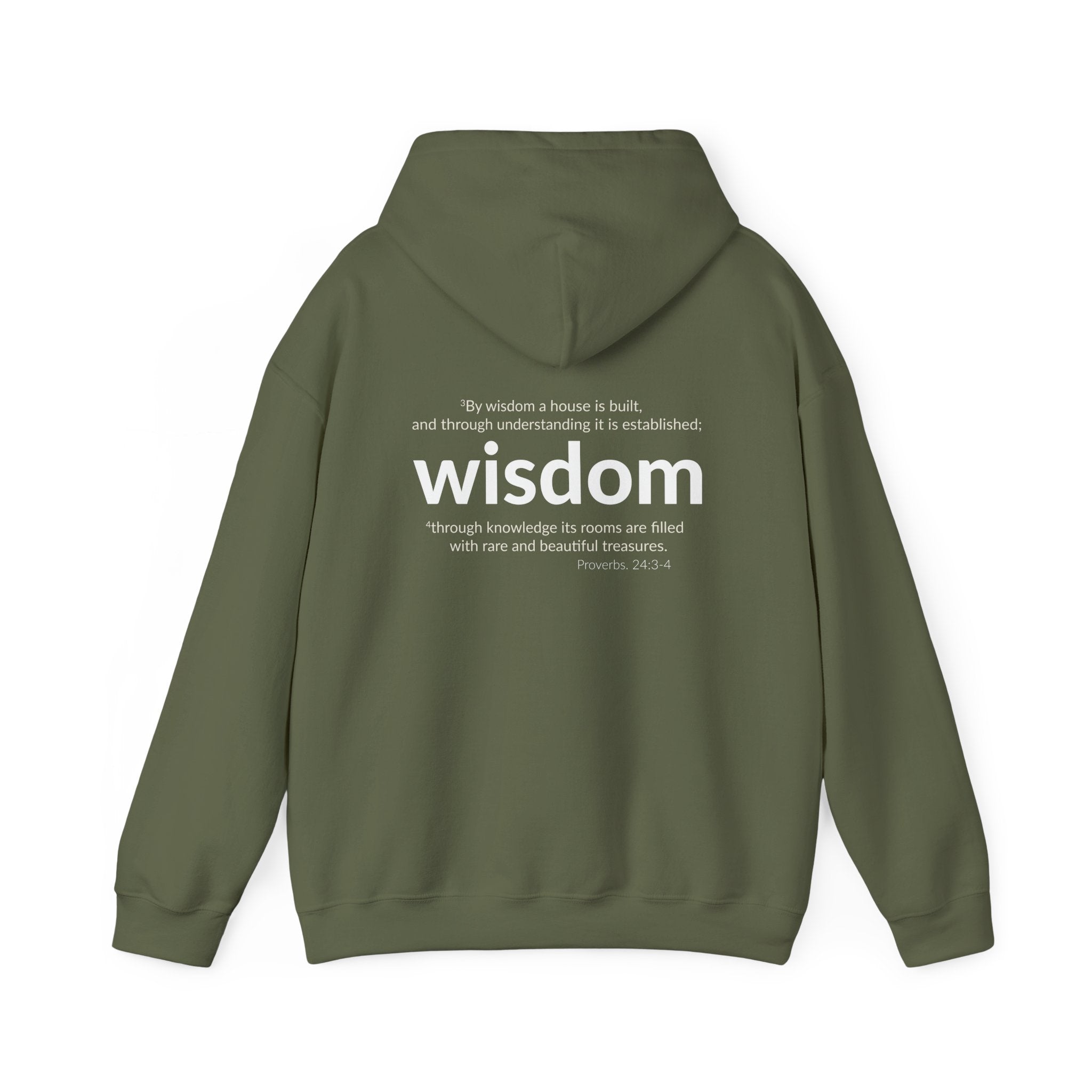 WISDOM | Faithware Collection – Hoodie | (Proverbs 24:3-4)