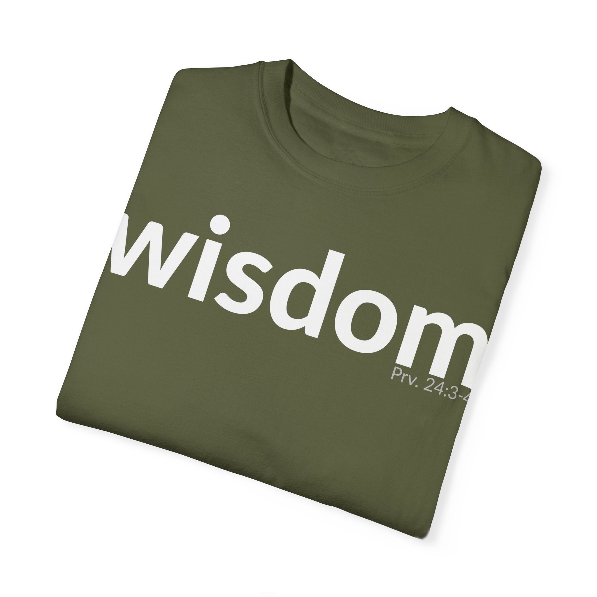 WISDOM | Faithware Collection – T-Shirt | Proverbs 24:3-4