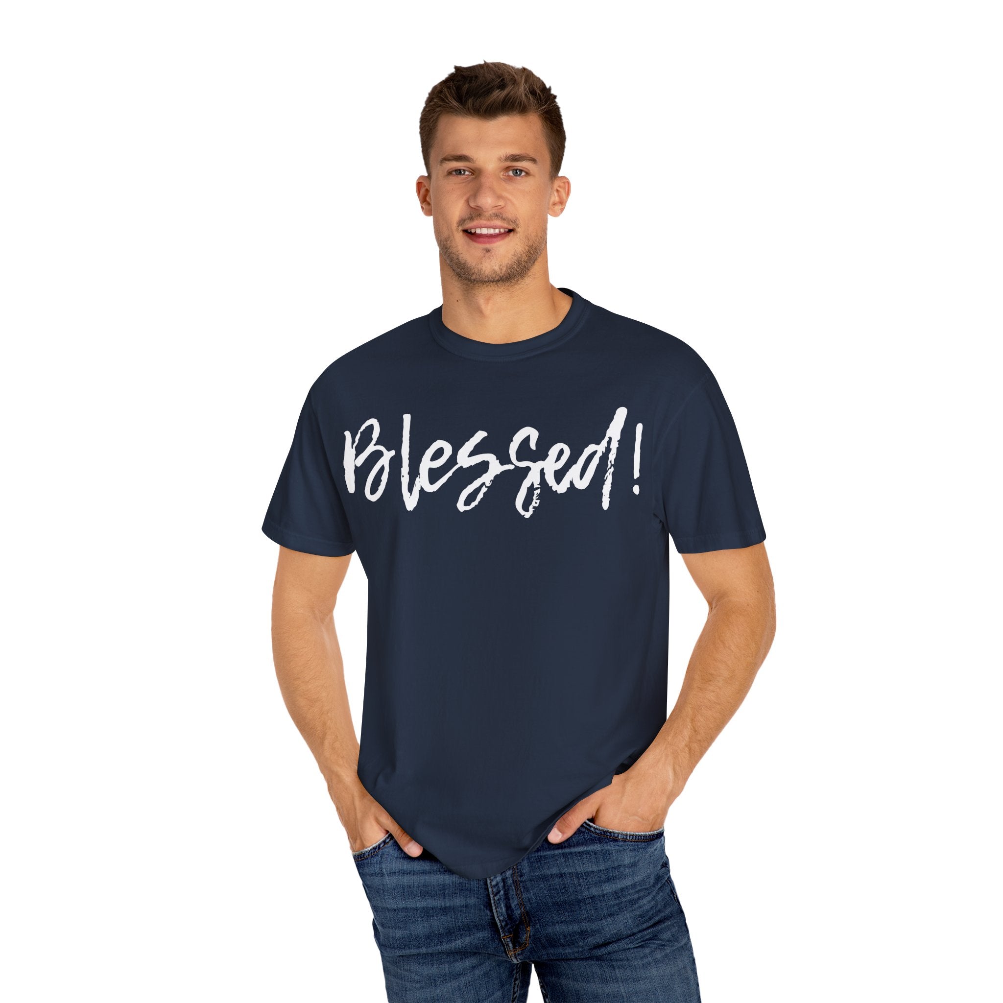 BLESSED! | Unisex Garment-Dyed T-shirt | (Jeremiah 17:7)