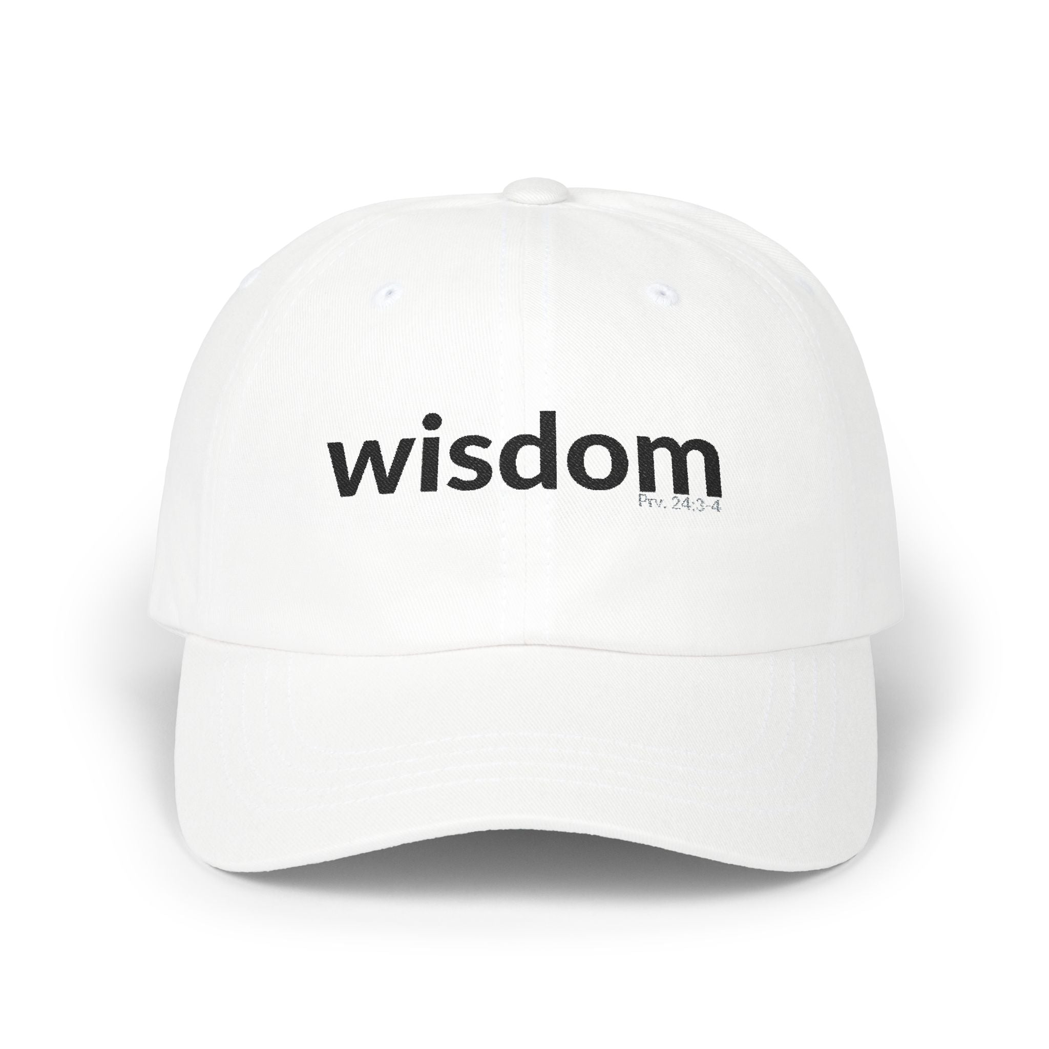 WISDOM Faithware Collection – Cap | (black text)