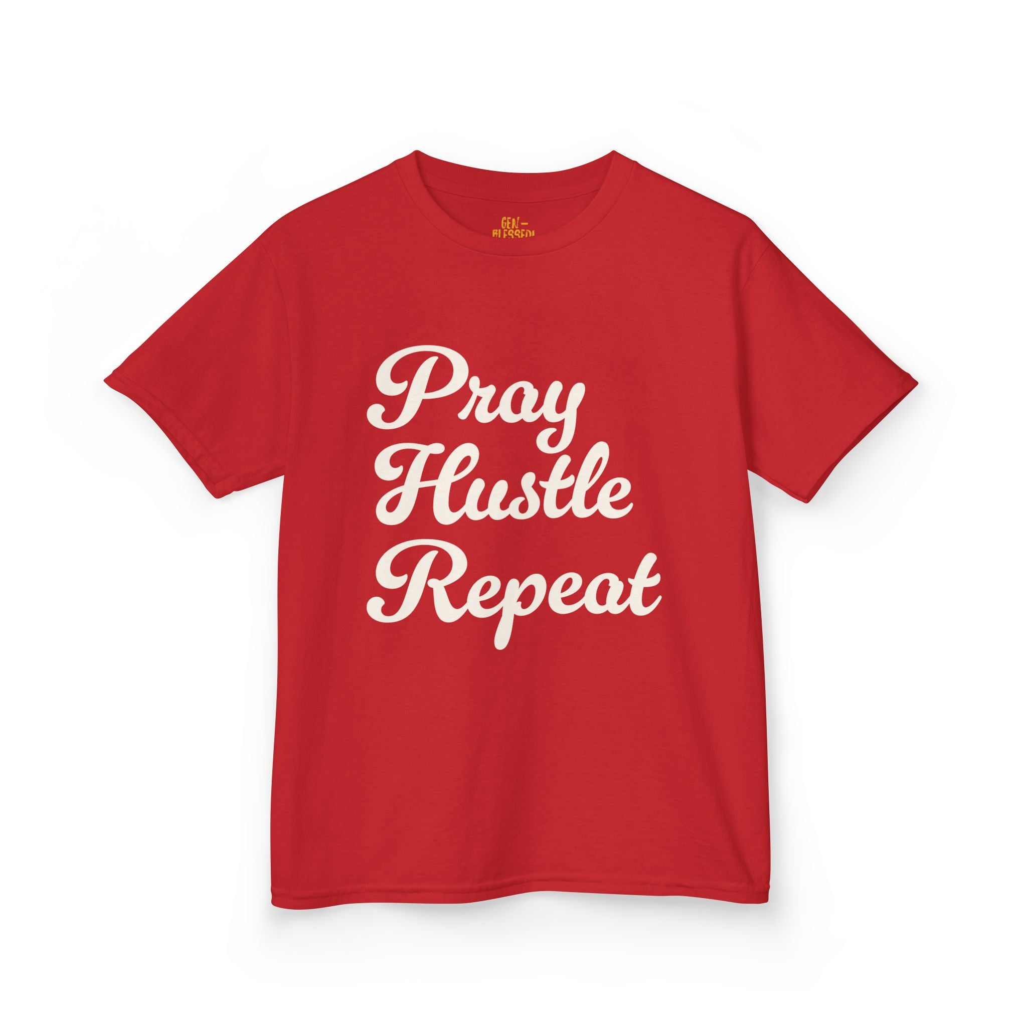 Pray Hustle Repeat | Kids Tee | Gen-BLESSED! Kidswear Collection