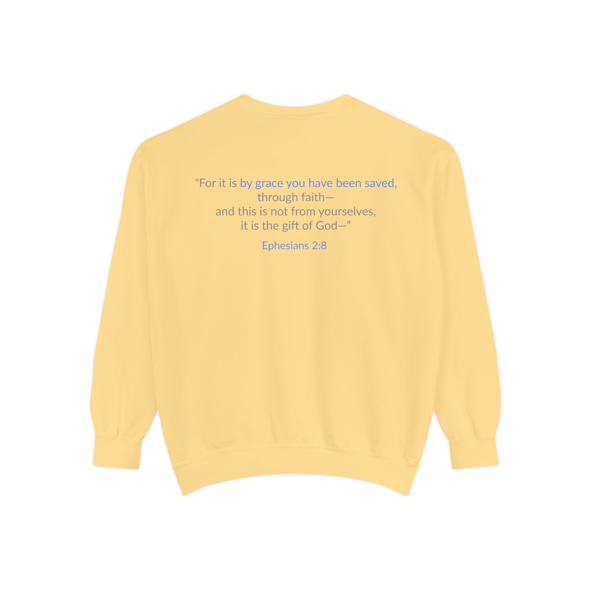 SAVED x GRACE Faithware Collection Unisex Sweatshirt | (Ephesians 2:8)