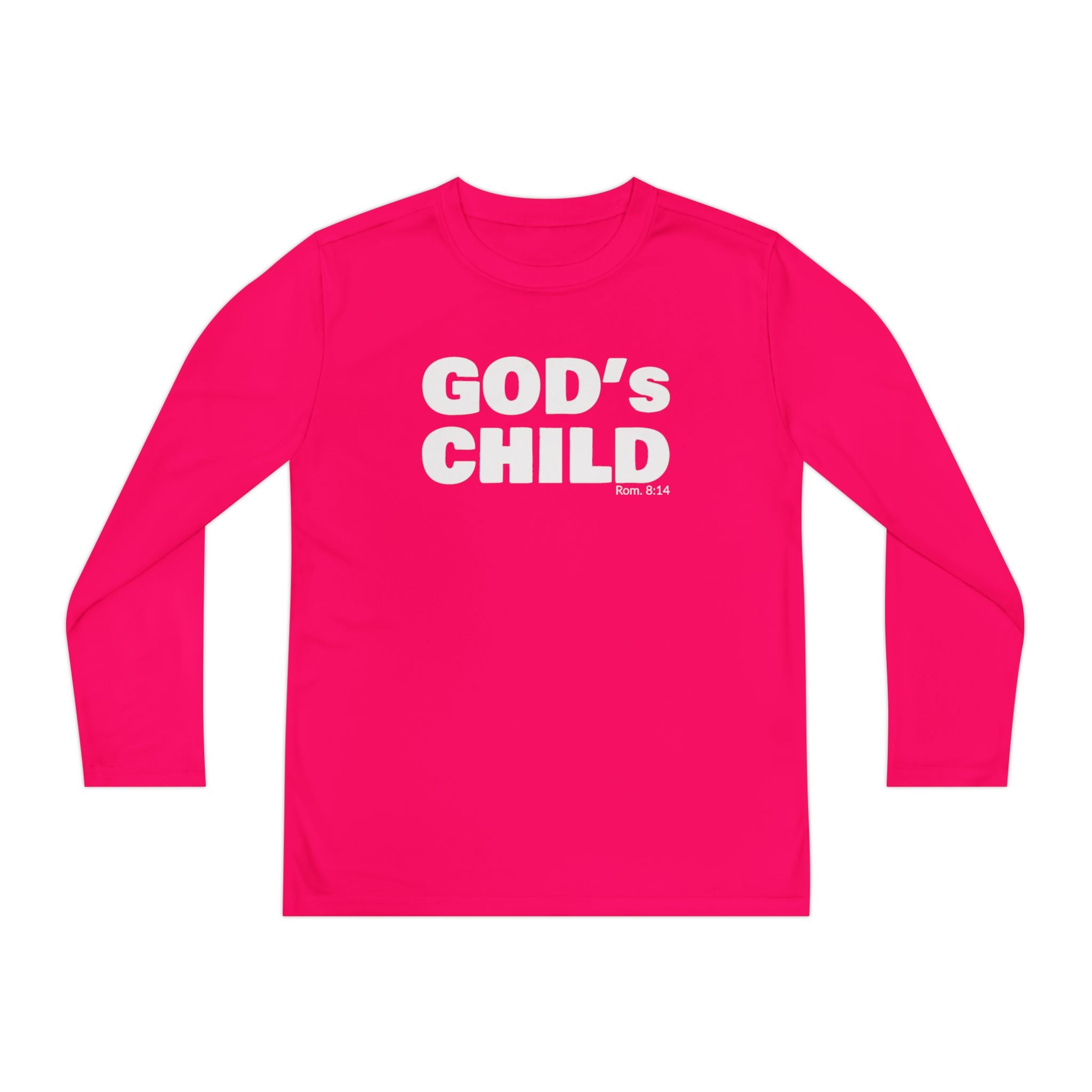 GOD'S CHILD! Collection Youth Long Sleeve Tee | (Romans 8:14)