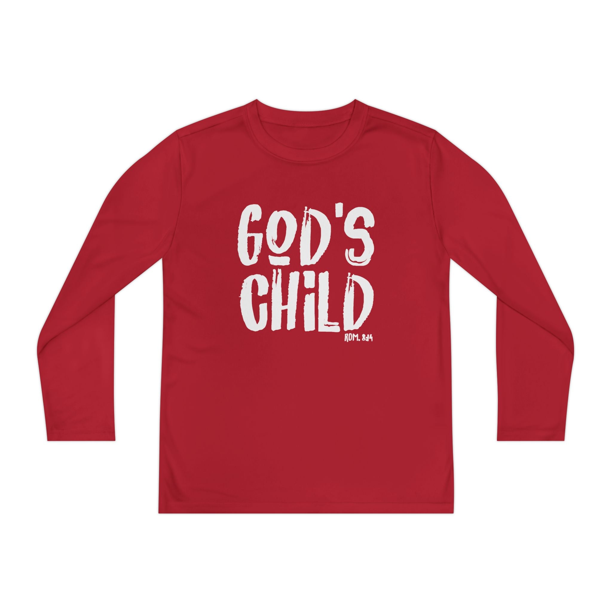GOD'S CHILD! Collection | Youth Long Sleeve Tee | (Romans 8:14)