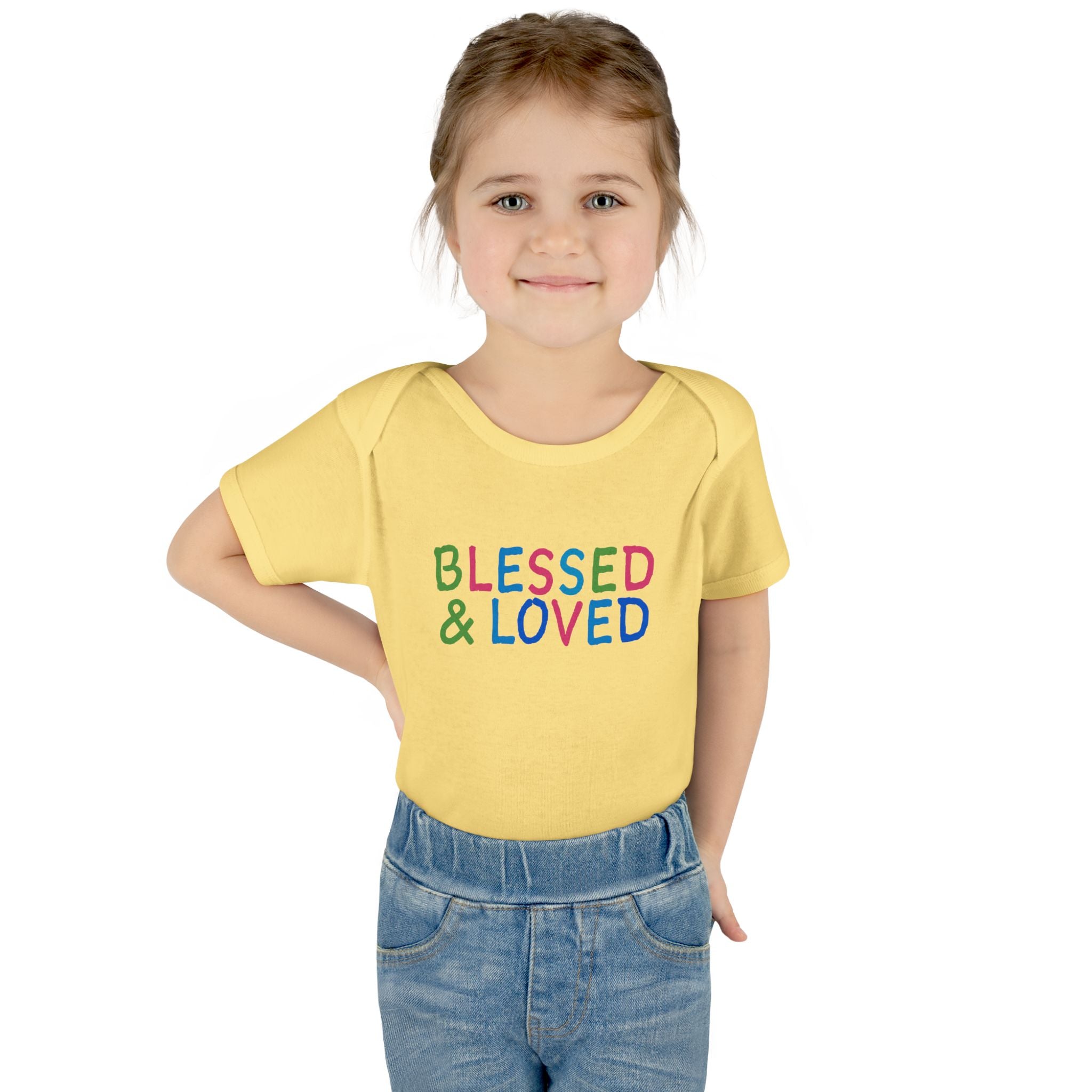 BLESSED AND LOVED | Infant Baby Bodysuit | Blessed and Loved Baby Infant