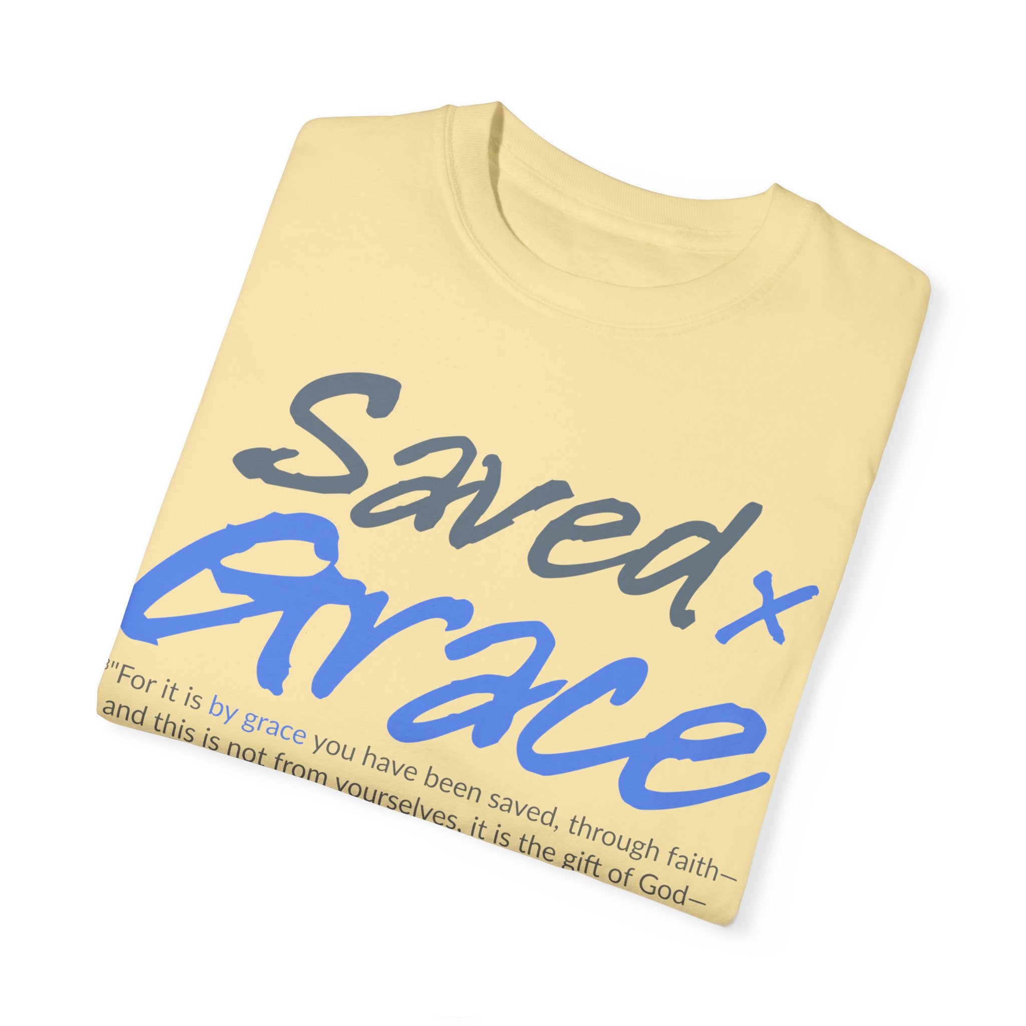 SAVED x GRACE Faithware Collection Unisex T-shirt | (Ephesians 2:8)