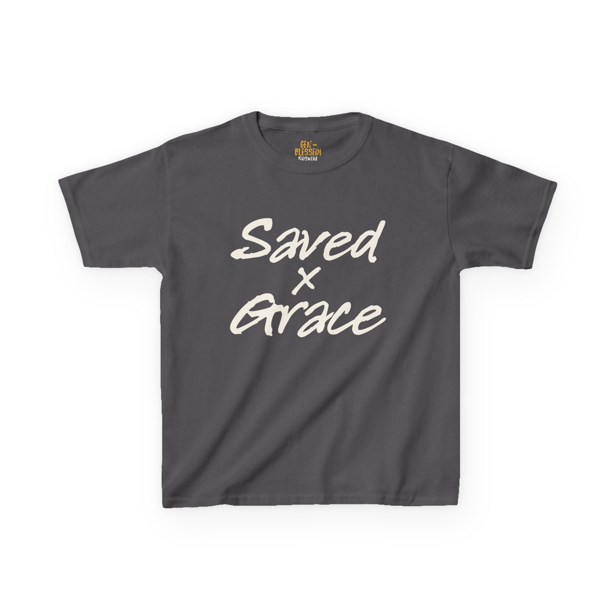 Saved x Grace | Kids Tee | Motivational Kids Shirt, Gifts for Young Dreamers, Casual Kids Clothing, Back to School Tee, Kids Hustle Tee