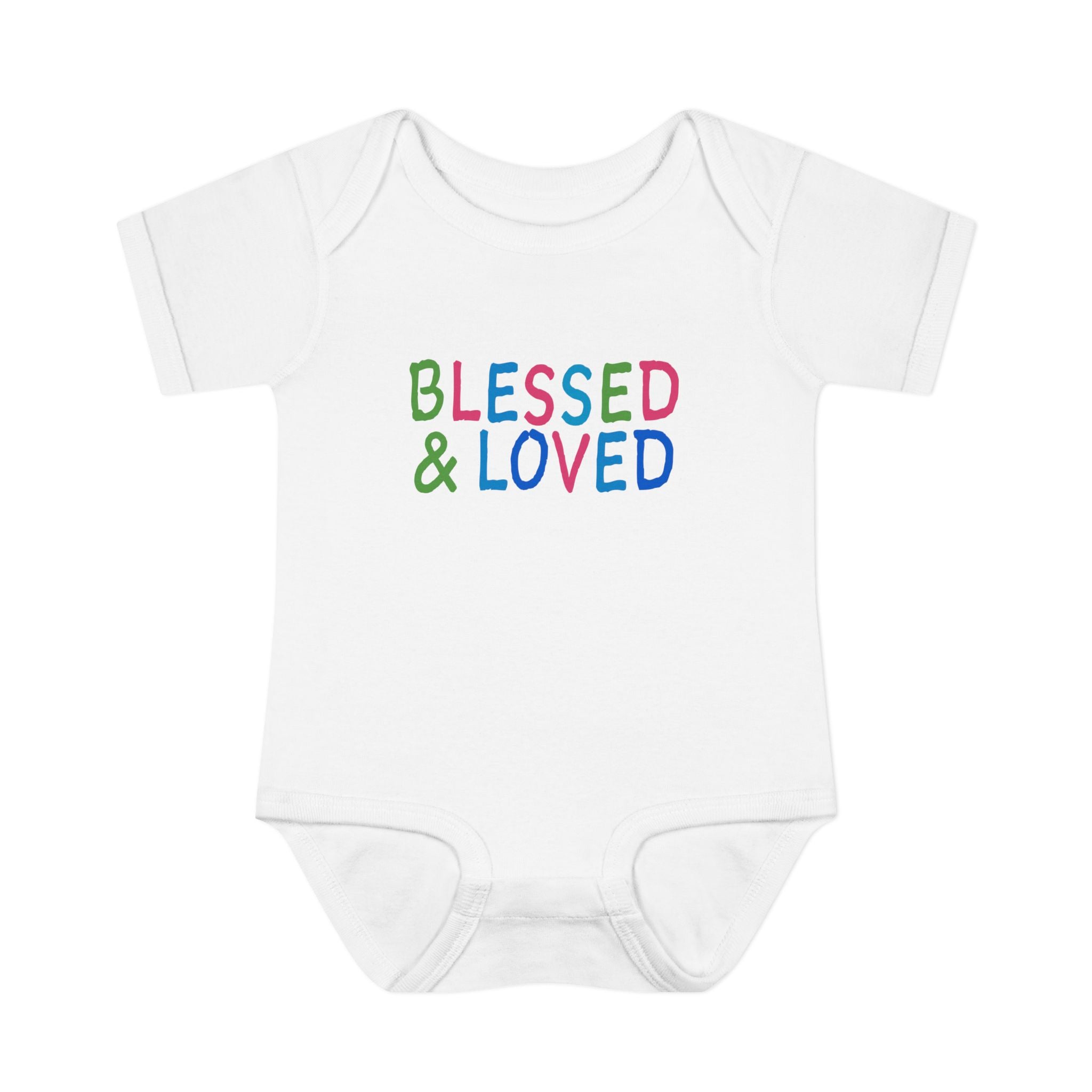 BLESSED AND LOVED | Infant Baby Bodysuit | Blessed and Loved Baby Infant