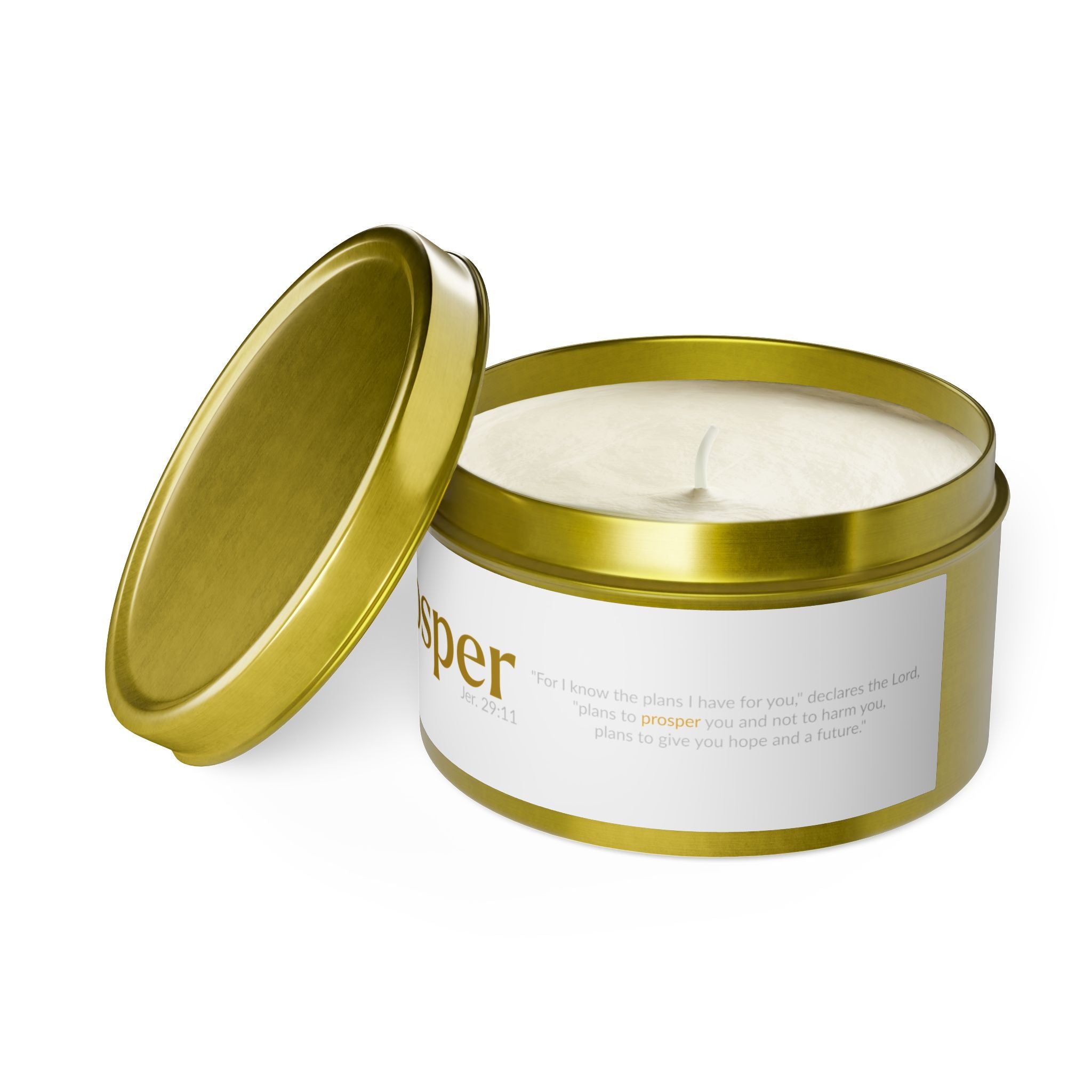 The PROSPER 29:11 Collection | Soy Aromatherapy Tin Travel Candles |