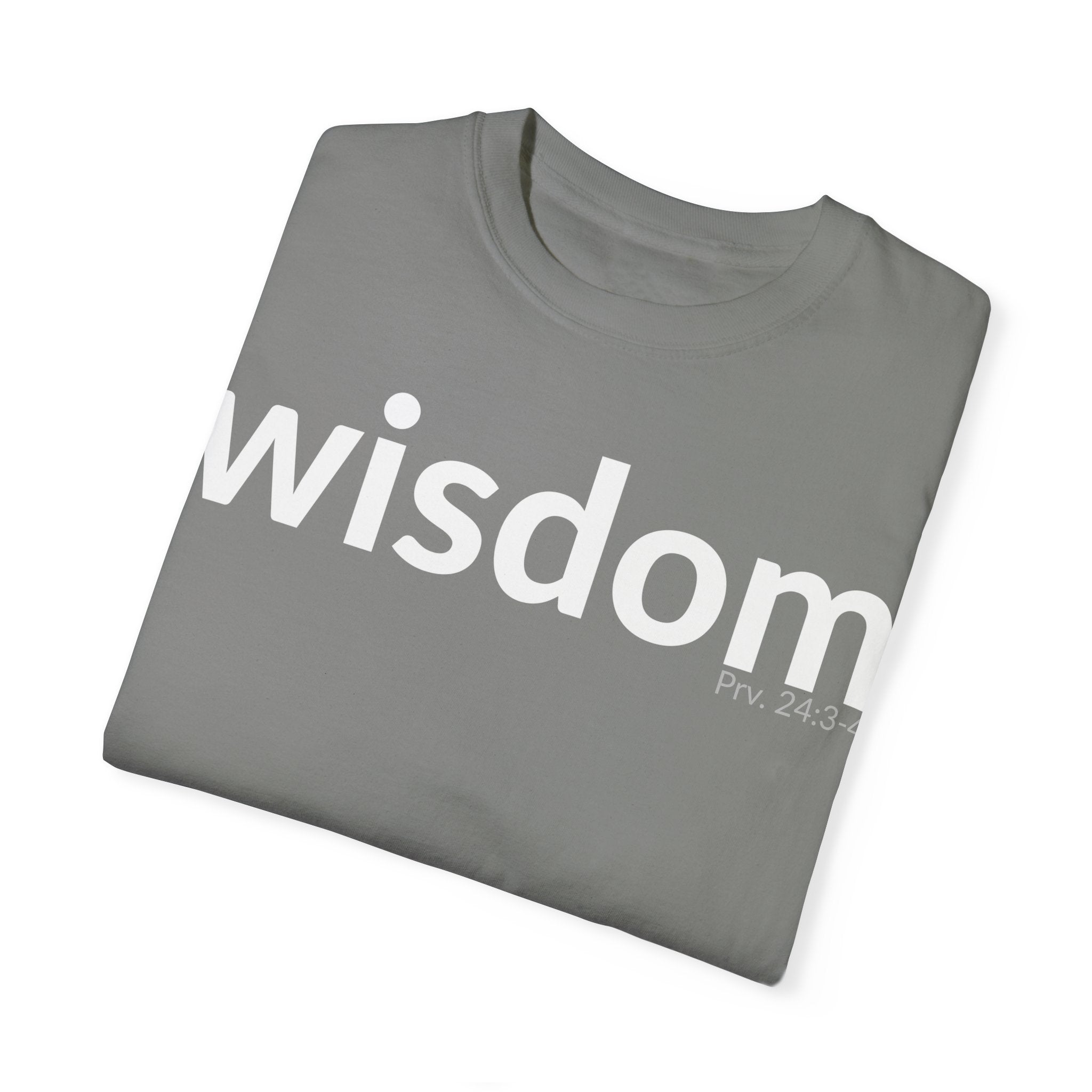 WISDOM | Faithware Collection – T-Shirt | Proverbs 24:3-4