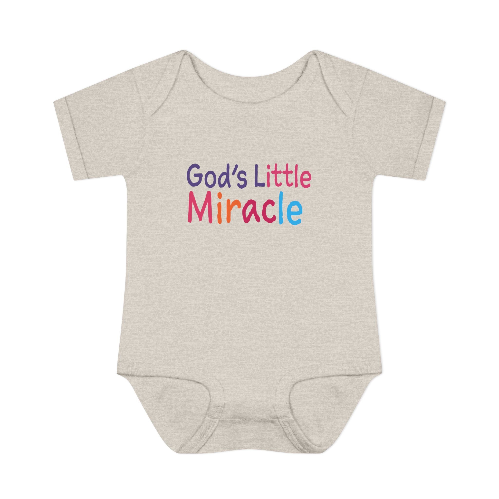 God's Little Miracle | Infant Bodysuit - God's Little Miracle Baby Rib Bodysuit