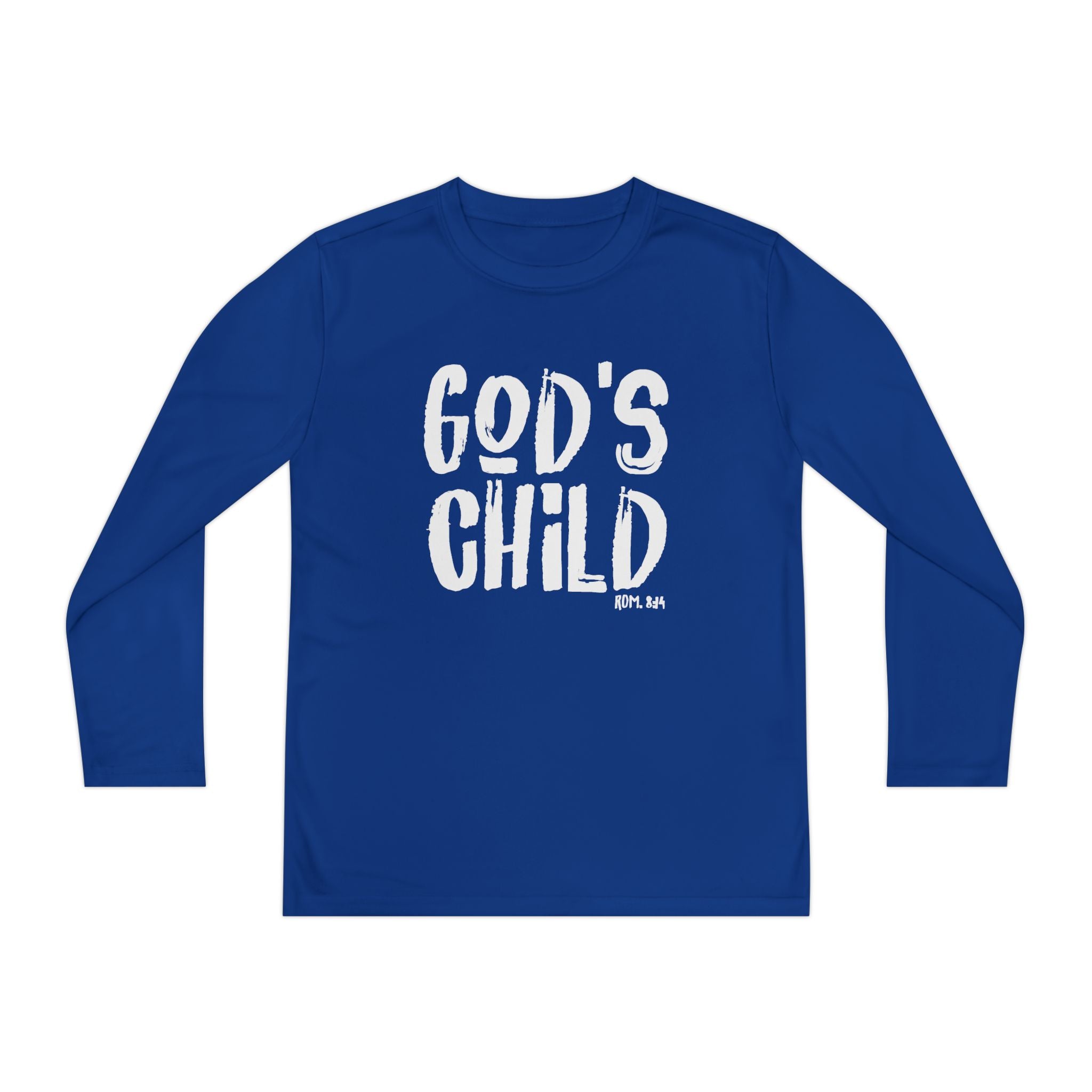 GOD'S CHILD! Collection | Youth Long Sleeve Tee | (Romans 8:14)