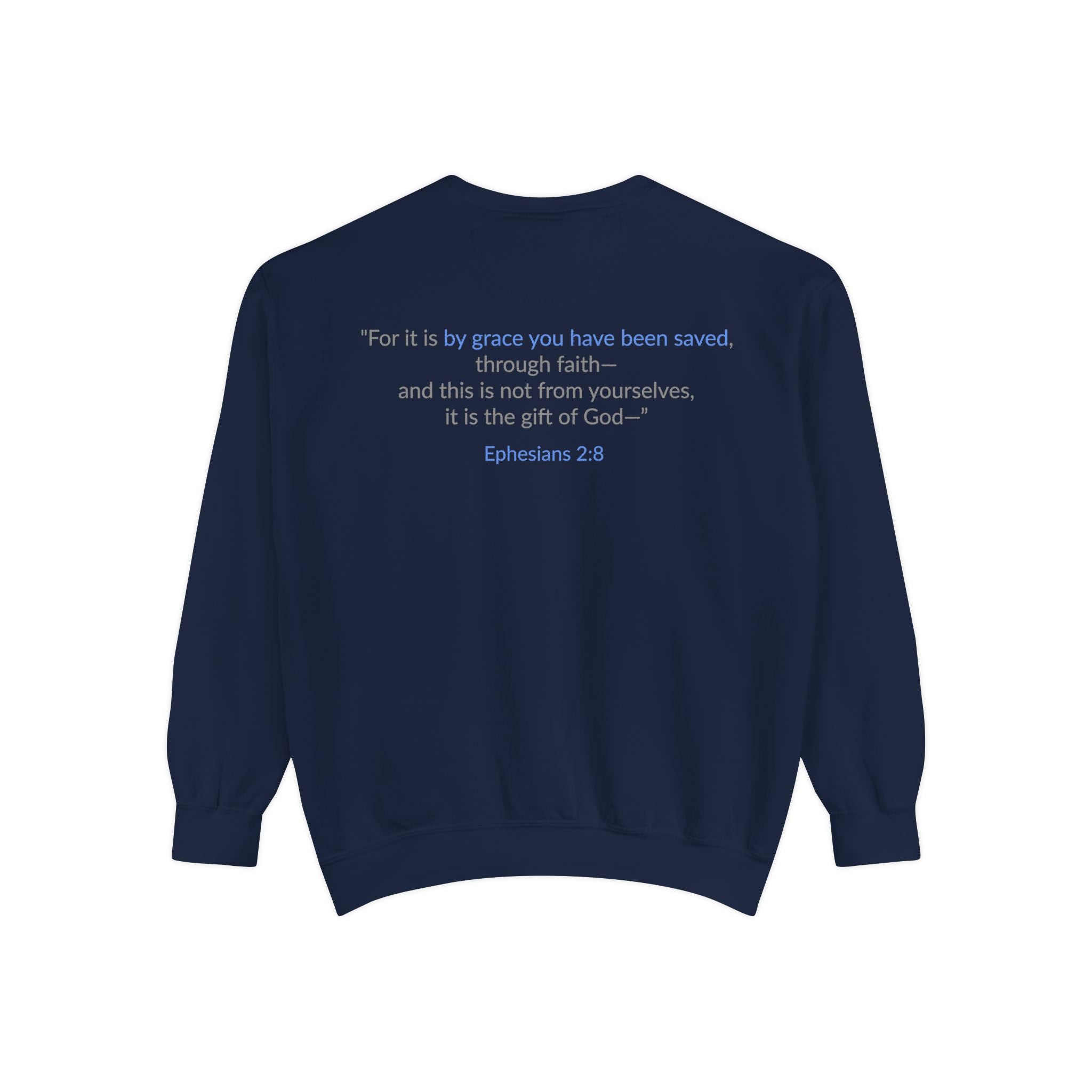 SAVED x GRACE Faithware Collection Unisex Sweatshirt | (Ephesians 2:8)