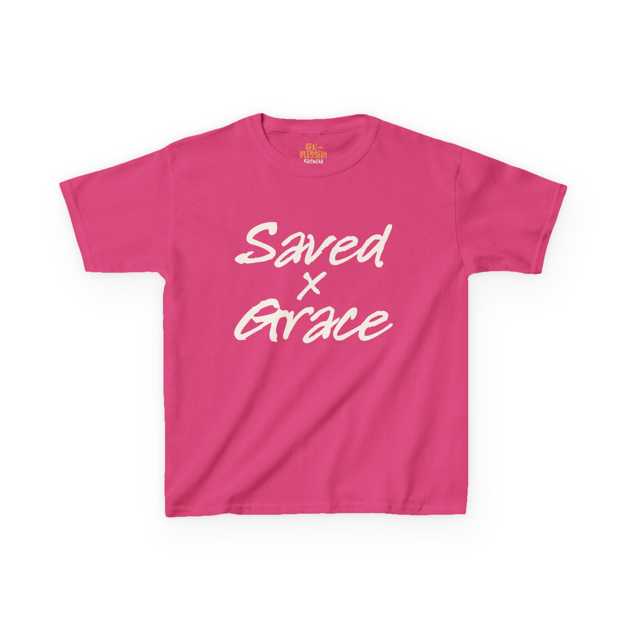 Saved x Grace | Kids Tee | Motivational Kids Shirt, Gifts for Young Dreamers, Casual Kids Clothing, Back to School Tee, Kids Hustle Tee