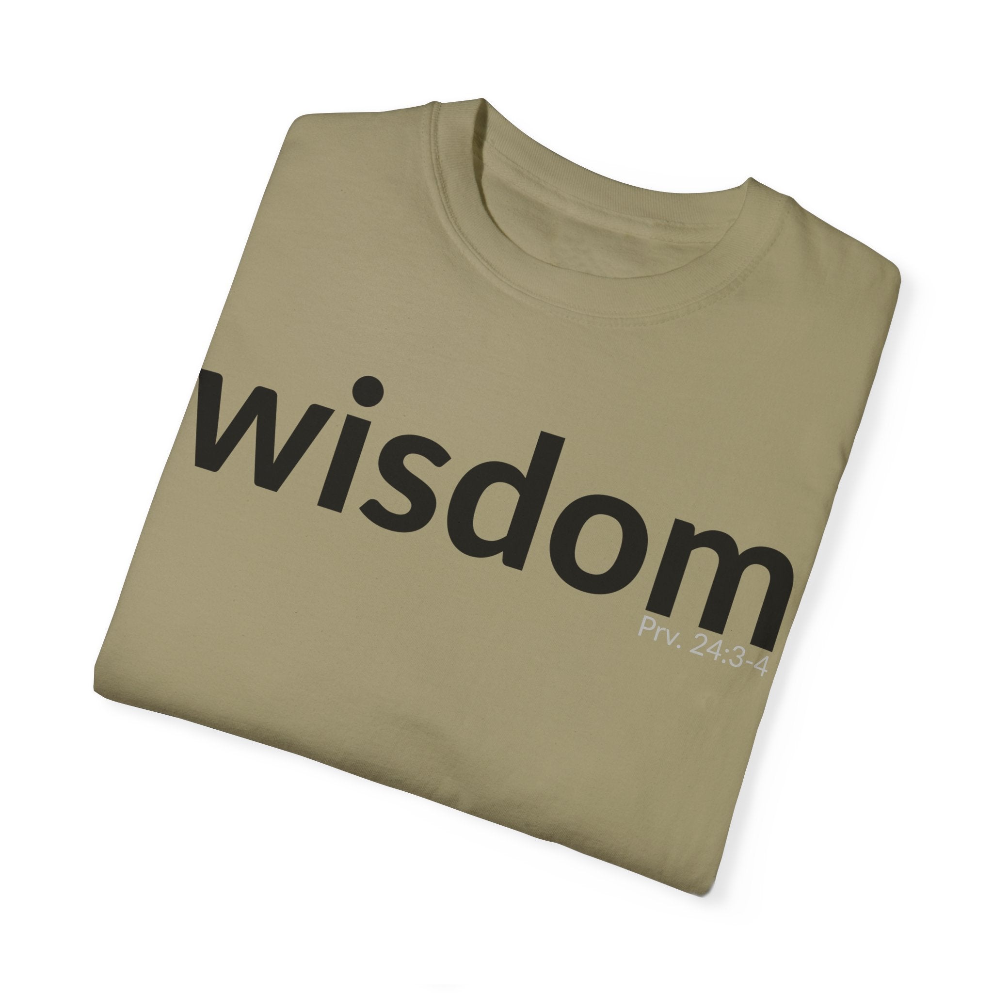 WISDOM | Faithware Collection – T-Shirt | Proverbs 24:3-4