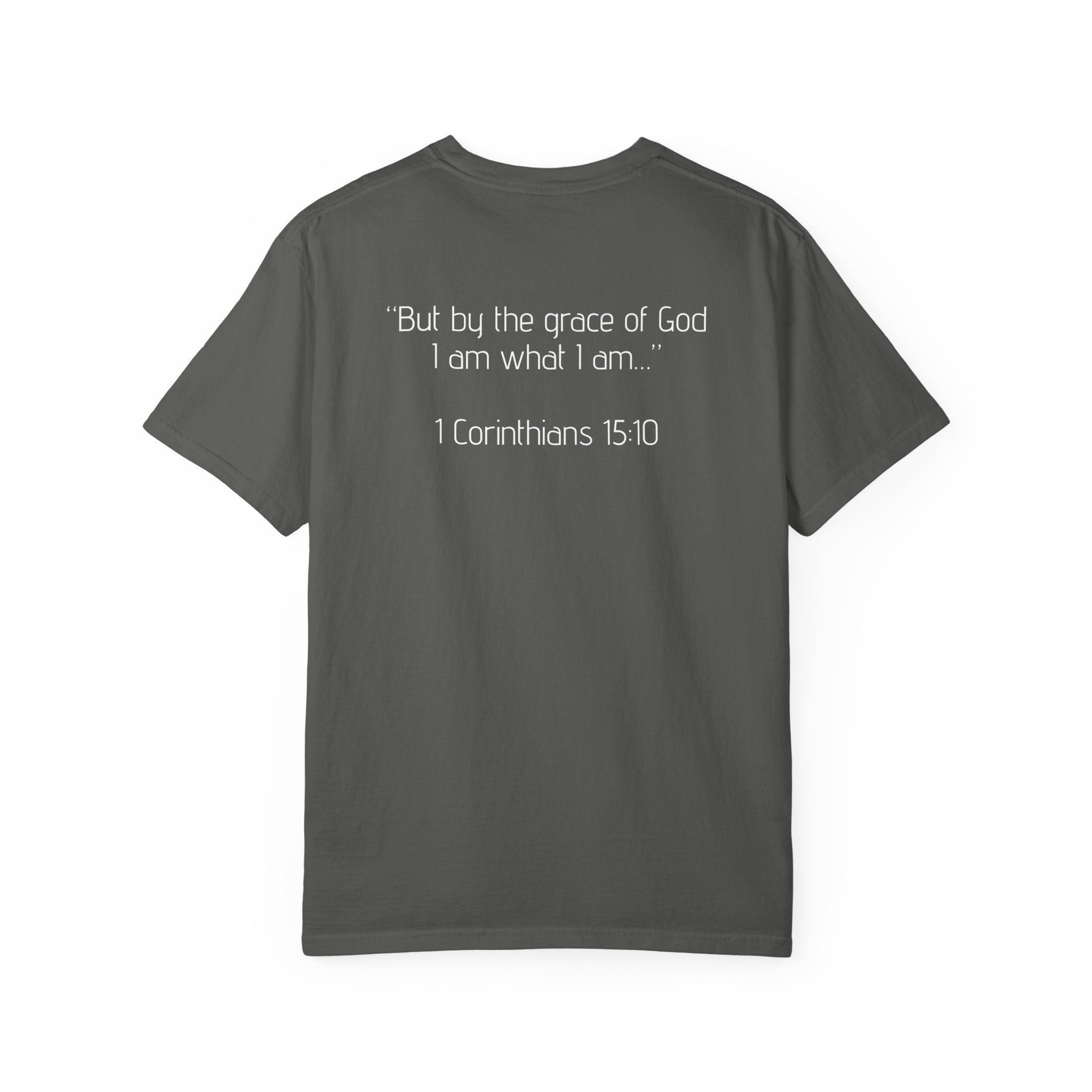 ONLY GOD T-Shirt – “God Is the Only Reason I Made It This Far” | Heavyweight Unisex Tee | 1 Corinthians 15:10 (NIV)