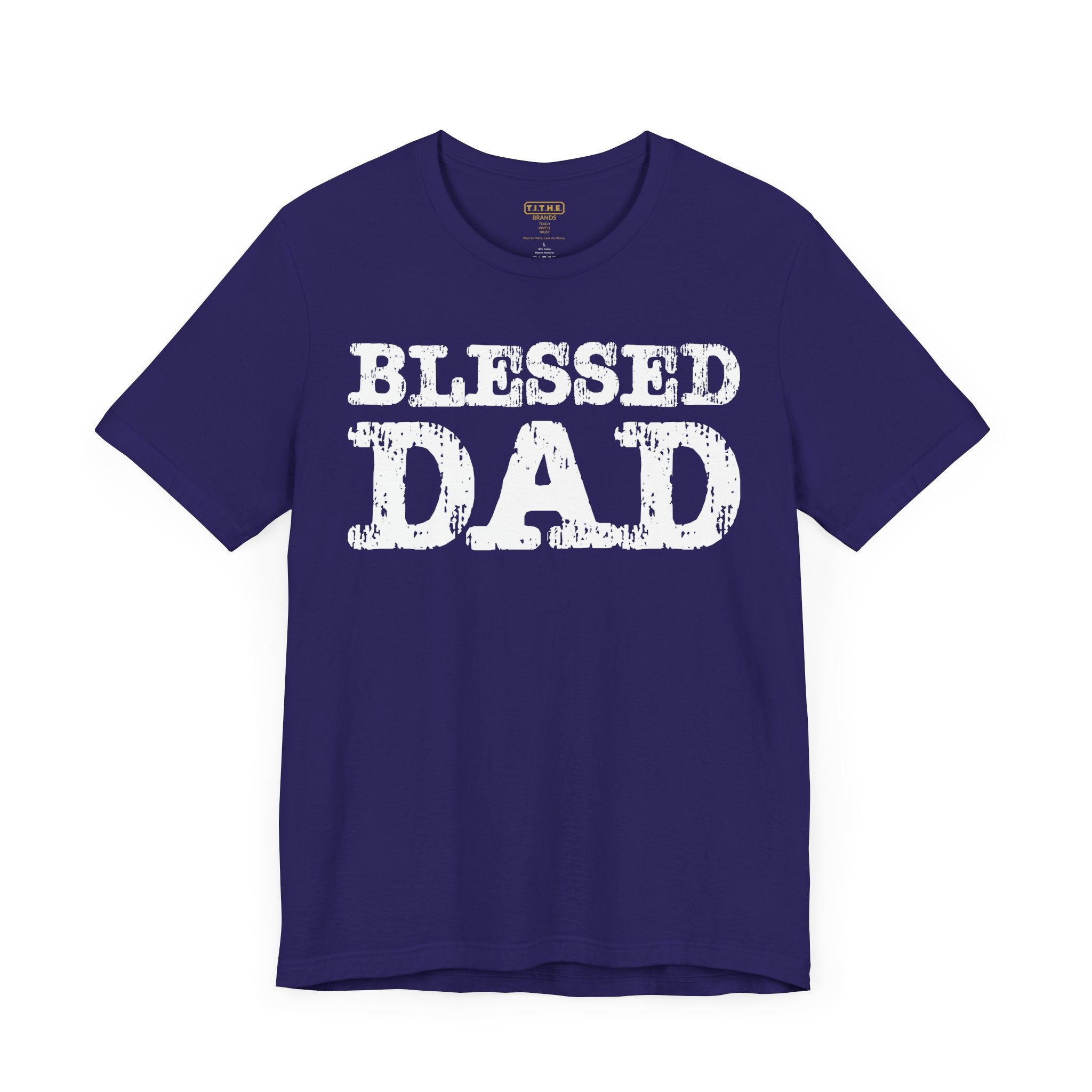 Blessed Dad Unisex Tee, Father's Day Gift, Dad Birthday Shirt, Casual Wear for Dads, Family Reunion Apparel, Comfortable T-Shirt