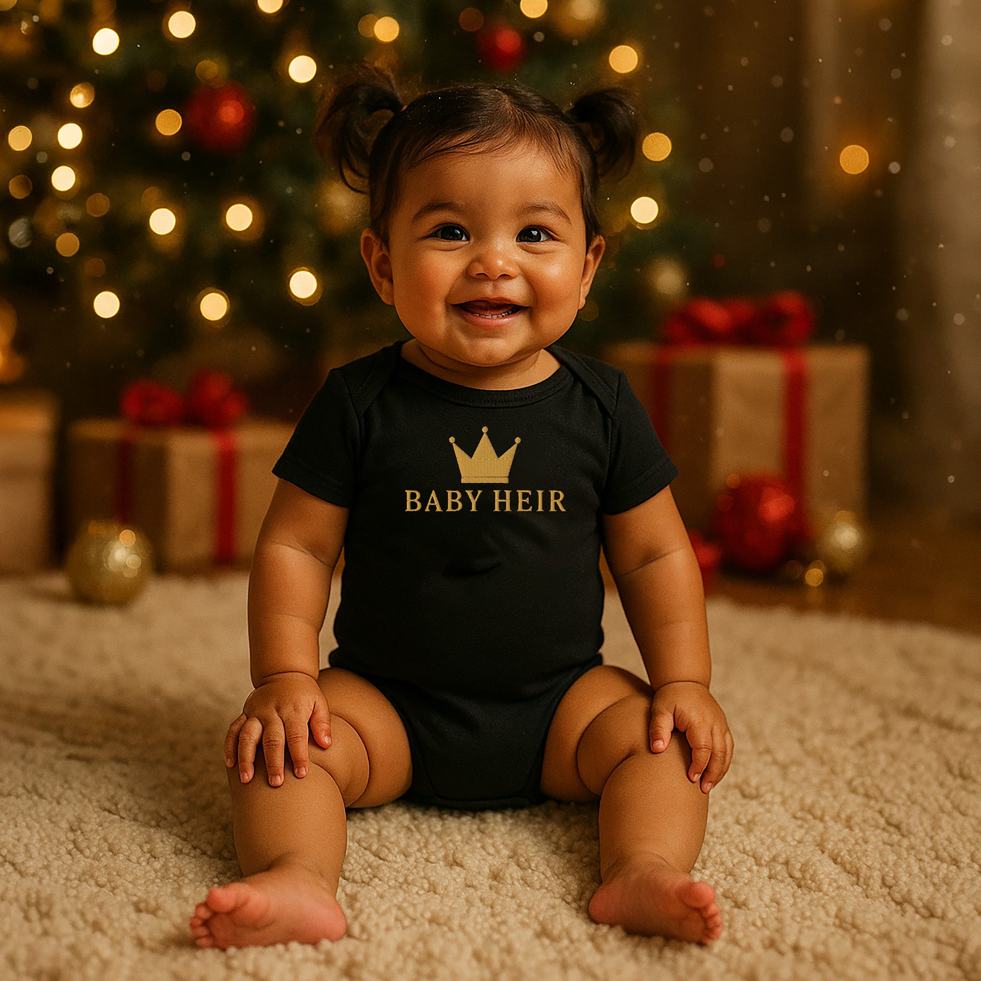 Baby Heir Onesie® | Christian Baby Clothing | Holiday Baby Outfit | Faith-Based Baby Apparel
