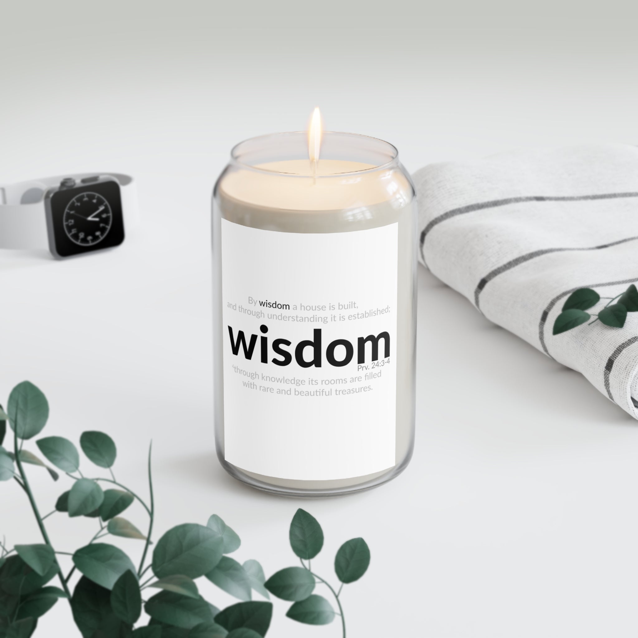 WISDOM! Collection | Scented Candle - 13.75oz | (Proverbs 24:3-4)