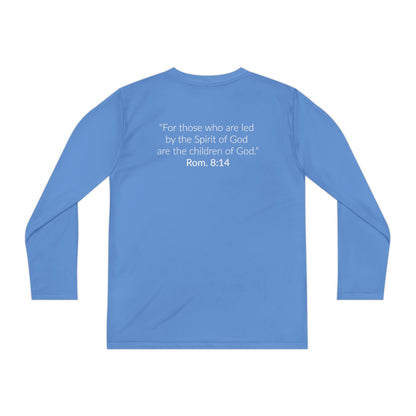 GOD'S CHILD! Collection Youth Long Sleeve Tee | (Romans 8:14)