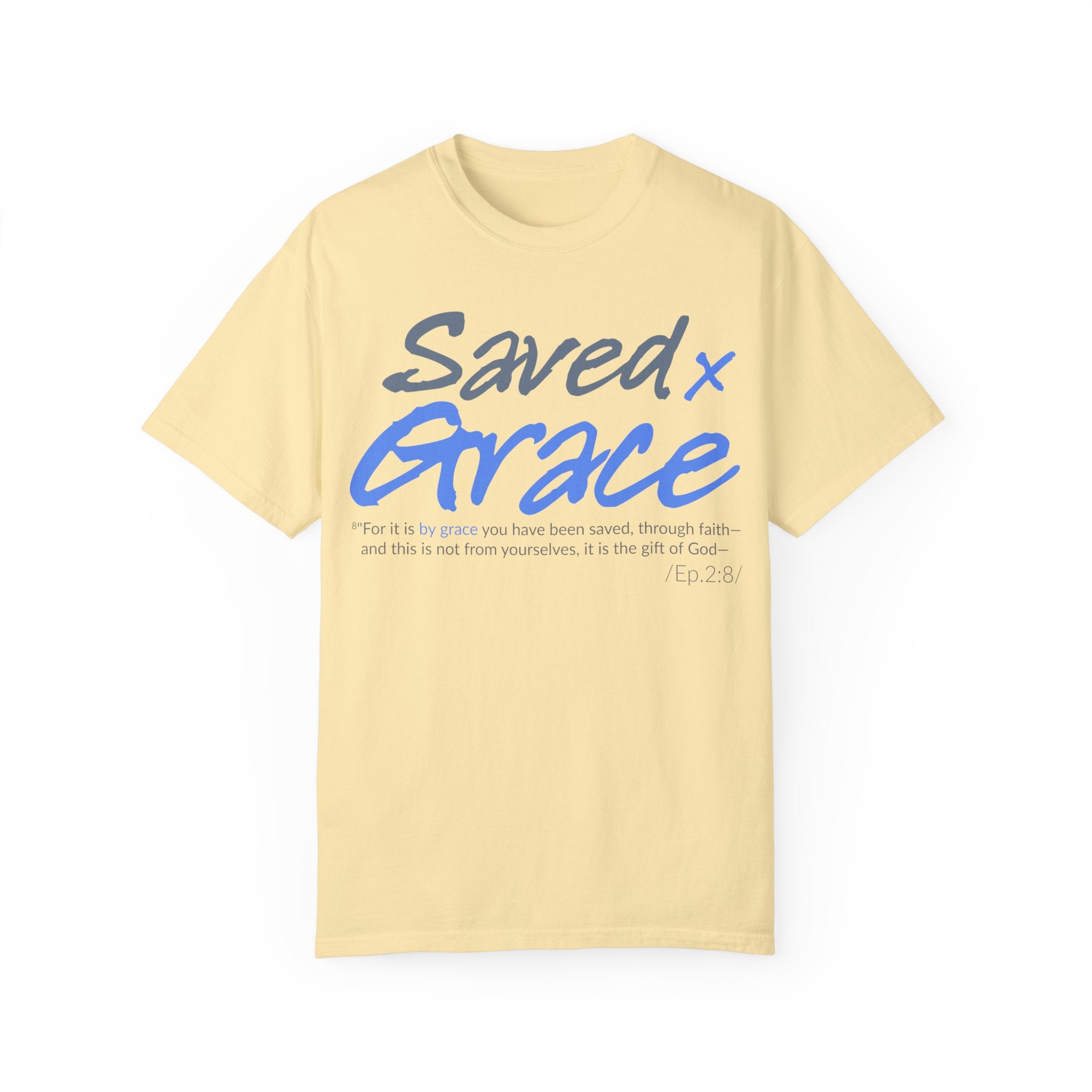 SAVED x GRACE Faithware Collection Unisex T-shirt | (Ephesians 2:8)