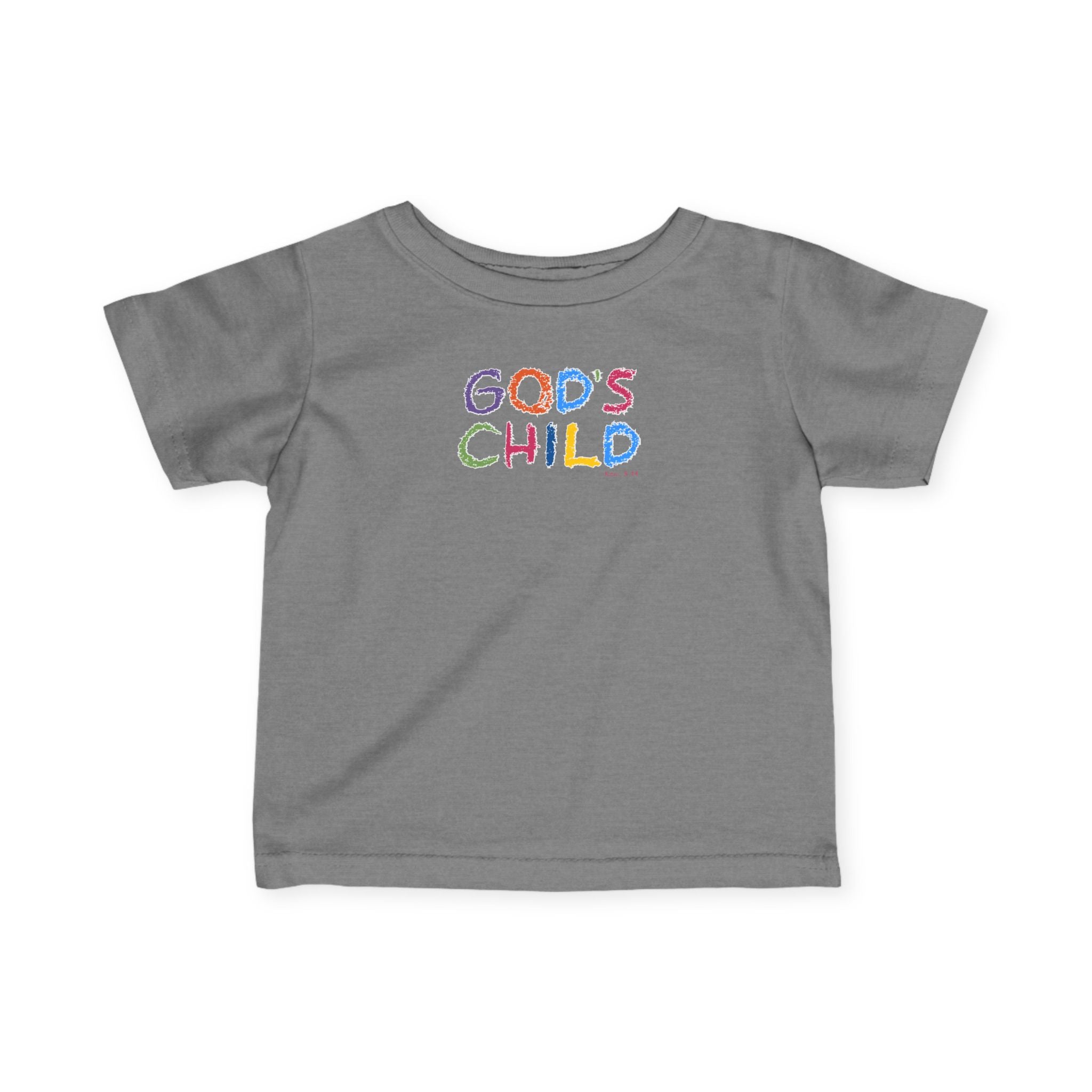 GOD'S CHILD! | Colorful Infant Fine Jersey Tee | Baby Heirs Collection (Roman's 8:14)