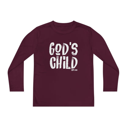 GOD'S CHILD! Collection | Youth Long Sleeve Tee | (Romans 8:14)