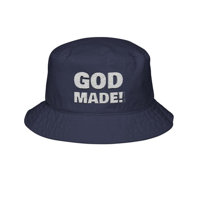 GOD MADE! Collection - Embroidered Bucket Hat [black] | (Job 33:4)