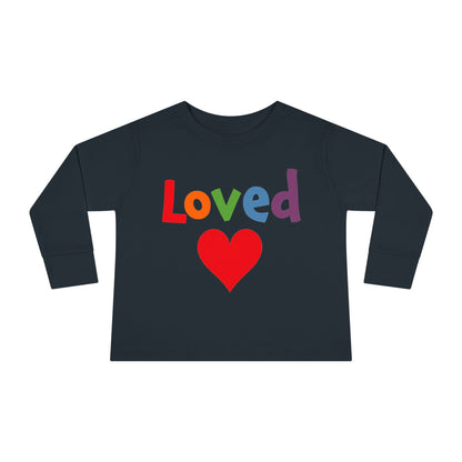 Loved | Toddler Long Sleeve Tee® | Christian Kids Shirt | Faith Apparel