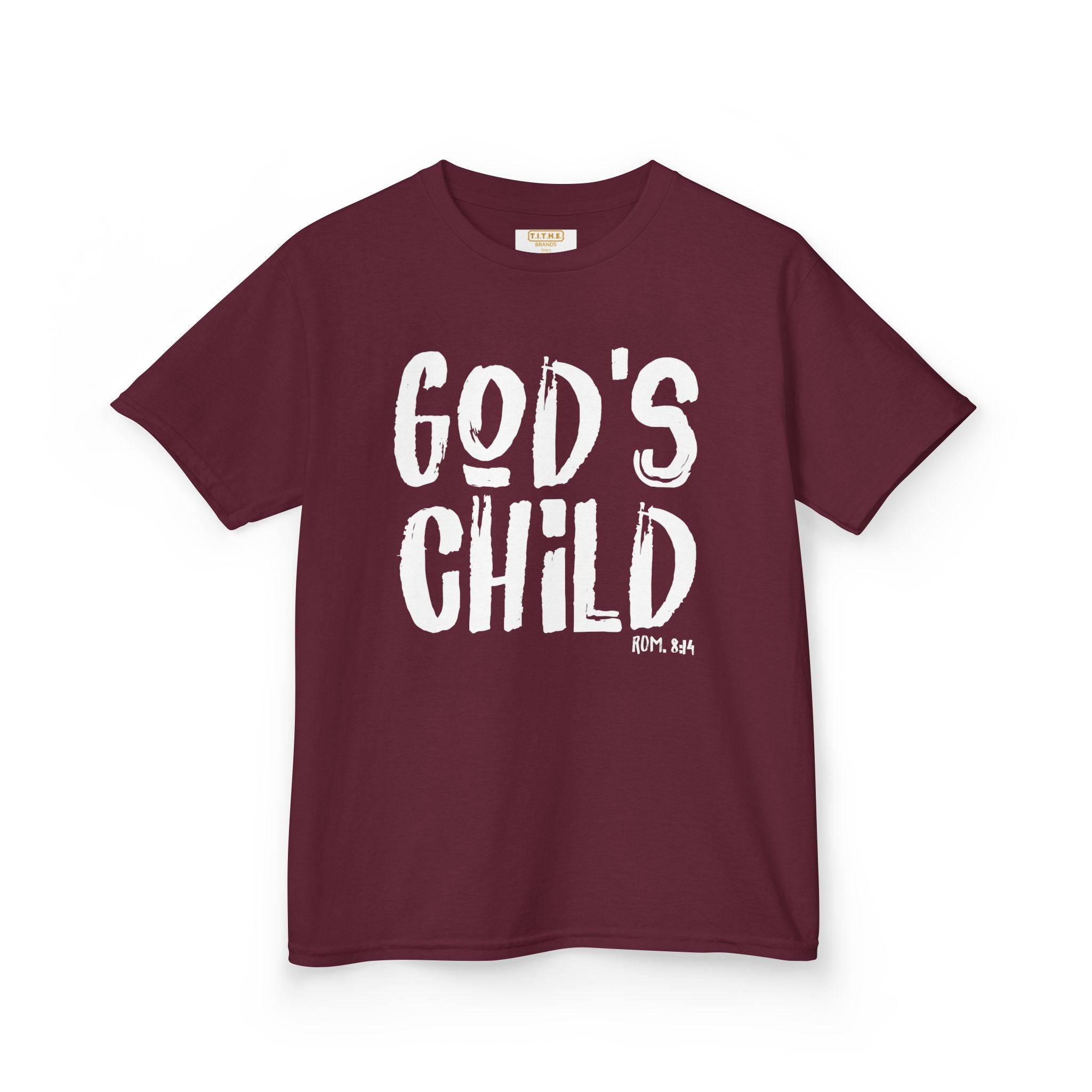 GOD'S CHILD! Collection |  Inspirational Youth Tee-Shirt | (Romans 8:14)