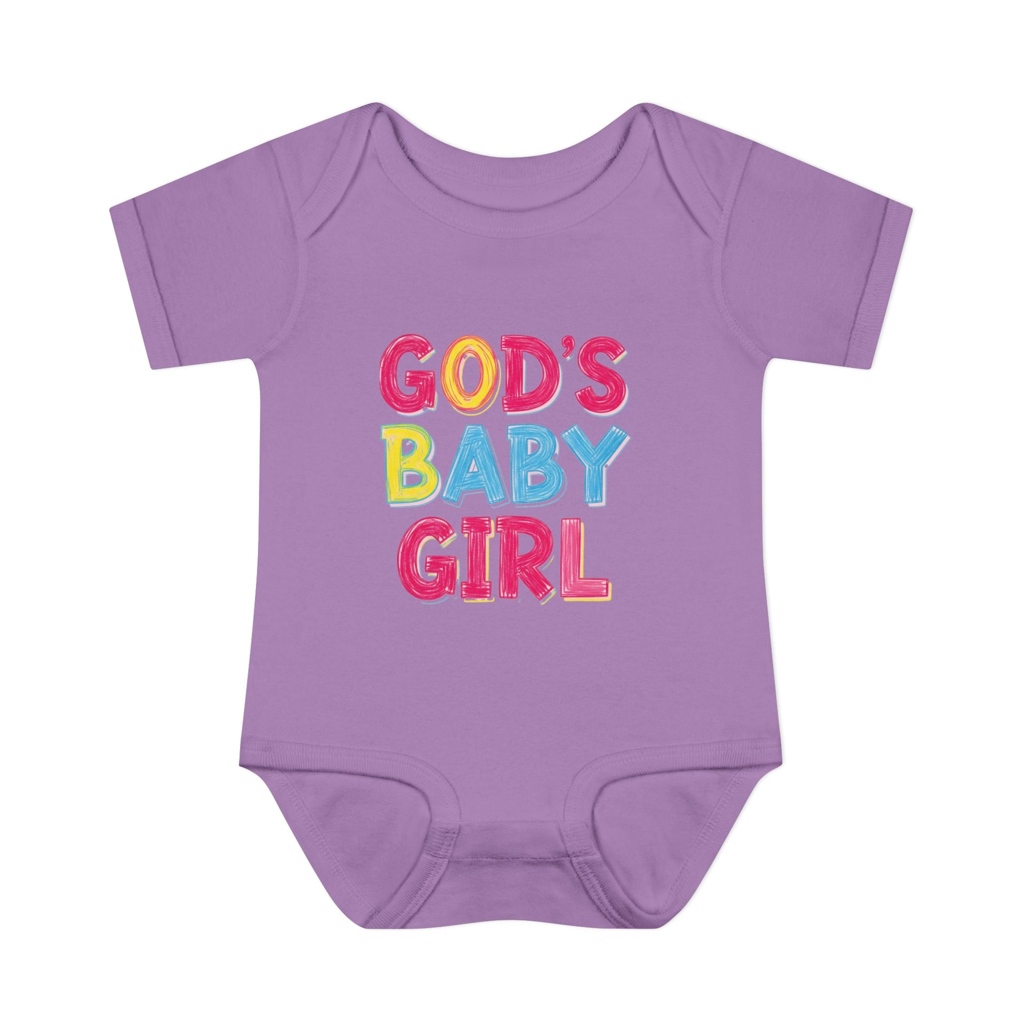 GOD'S BABY GIRL | Infant Bodysuit |  Baby Shower Gift, Cute Baby Outfit, Religious Gift, Newborn Clothes, Faith-Inspired Apparel