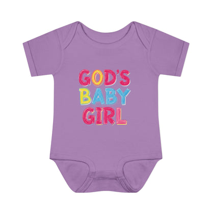 GOD'S BABY GIRL | Infant Bodysuit |  Baby Shower Gift, Cute Baby Outfit, Religious Gift, Newborn Clothes, Faith-Inspired Apparel