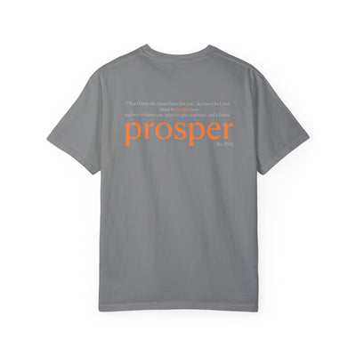 Prosper Unisex Garment-Dyed T-Shirt - Inspirational Quote Tee