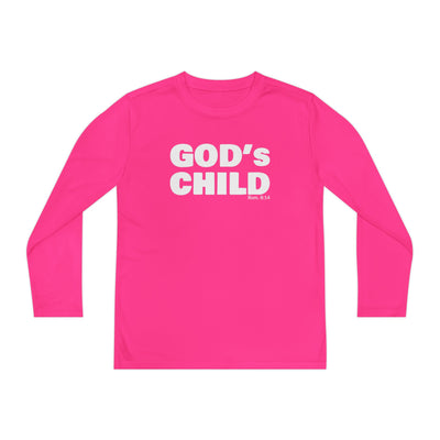 GOD'S CHILD! Collection Youth Long Sleeve Tee | (Romans 8:14)