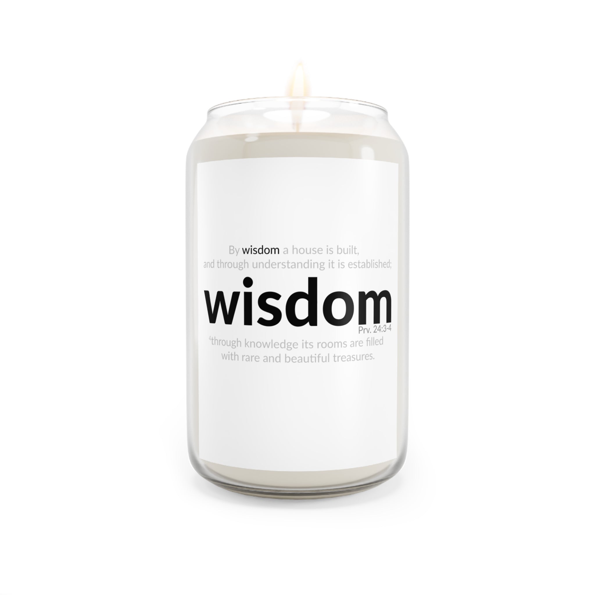 WISDOM! Collection | Scented Candle - 13.75oz | (Proverbs 24:3-4)