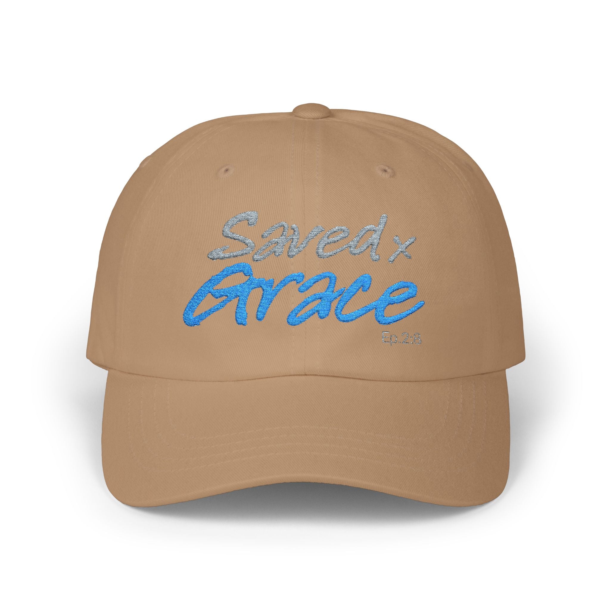 SAVED x GRACE  (Eph. 2:8)  Faithware Collection Unisex Cap - (embroidered)