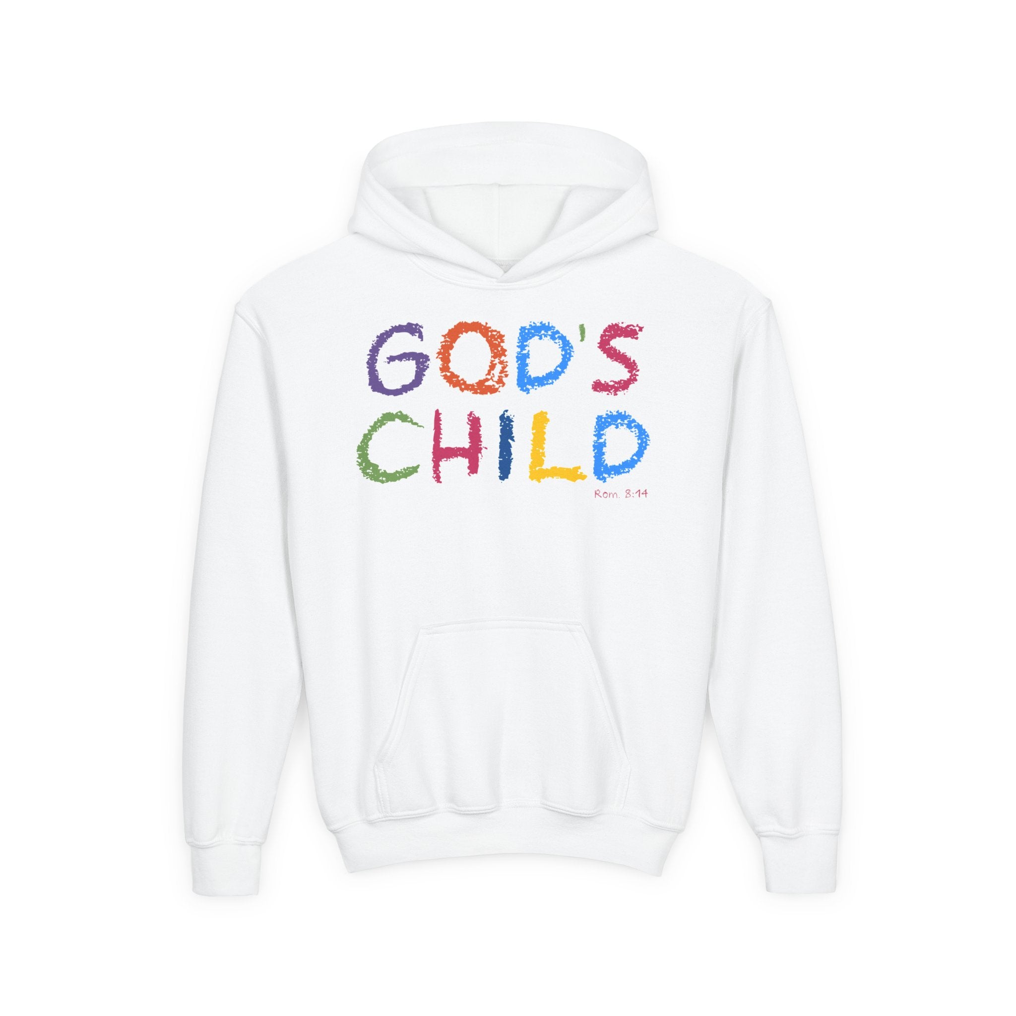 GOD'S CHILD! Collection | Hoodie [Youth]  | (Romans 8:14) - Pastel