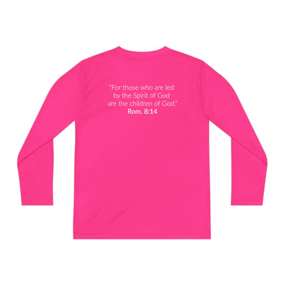 GOD'S CHILD! Collection Youth Long Sleeve Tee | (Romans 8:14)
