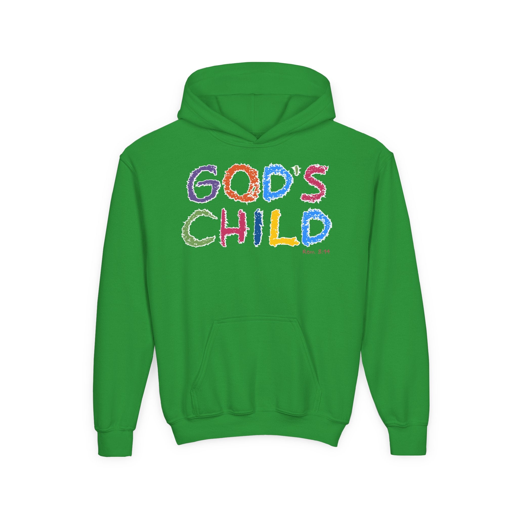 GOD'S CHILD! Collection | Hoodie [Youth]  | (Romans 8:14) - Pastel