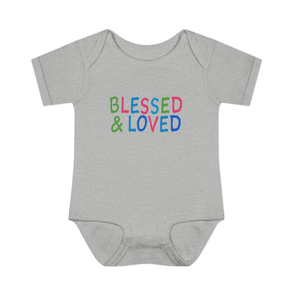 BLESSED AND LOVED | Infant Baby Bodysuit |  Blessed and Loved Baby Infant